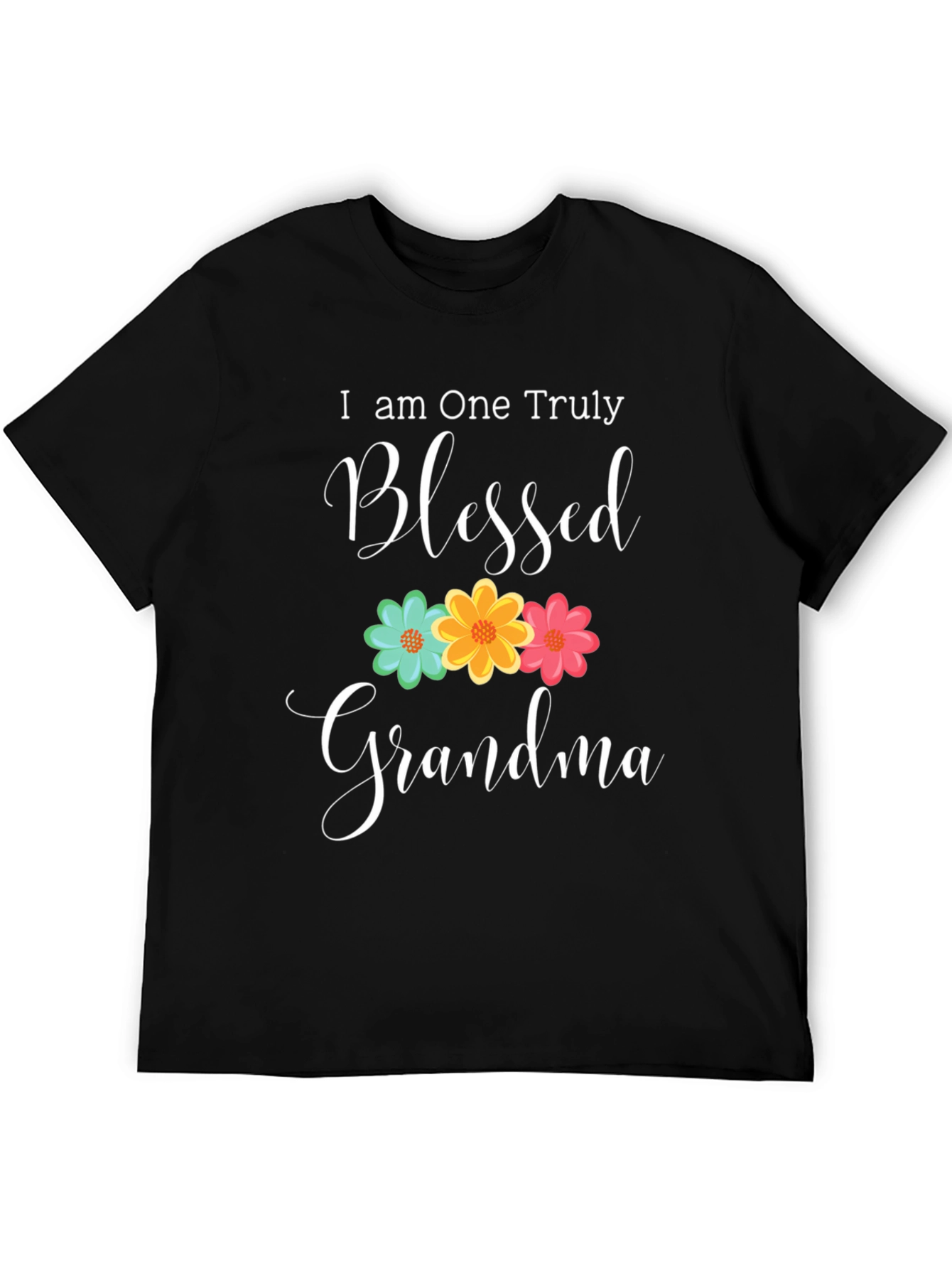 Blessed Grandma T-Shirt - Floral Design