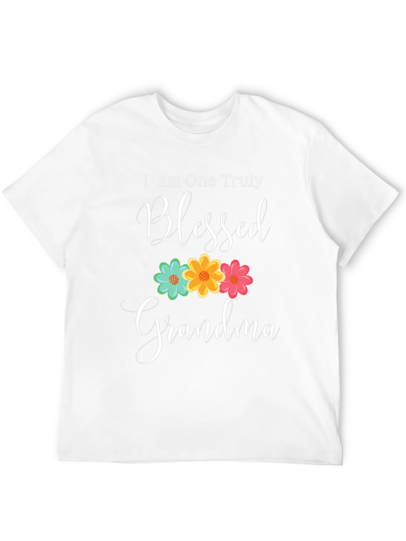 Blessed Grandma T-Shirt - Floral Design