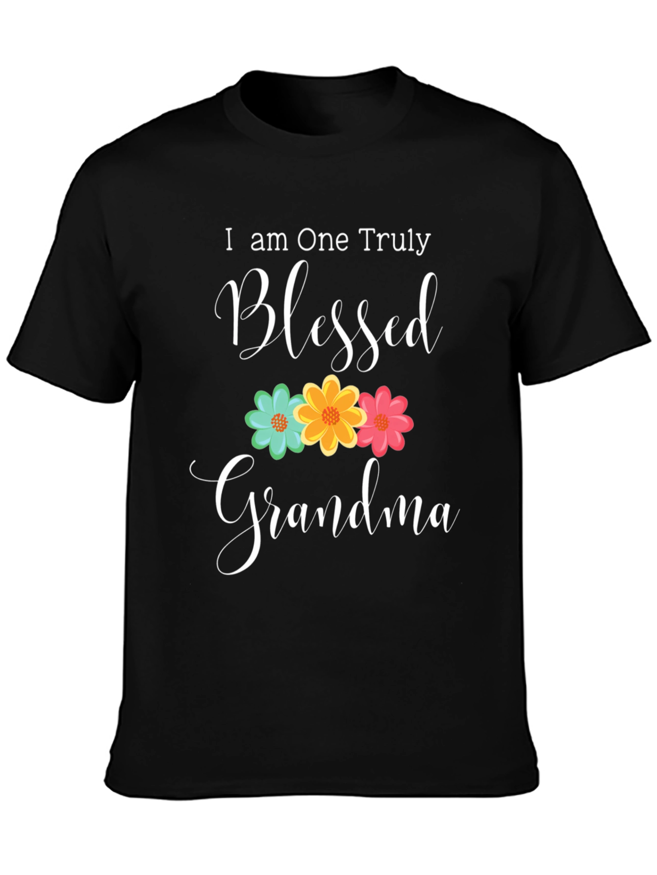 Blessed Grandma T-Shirt - Floral Design