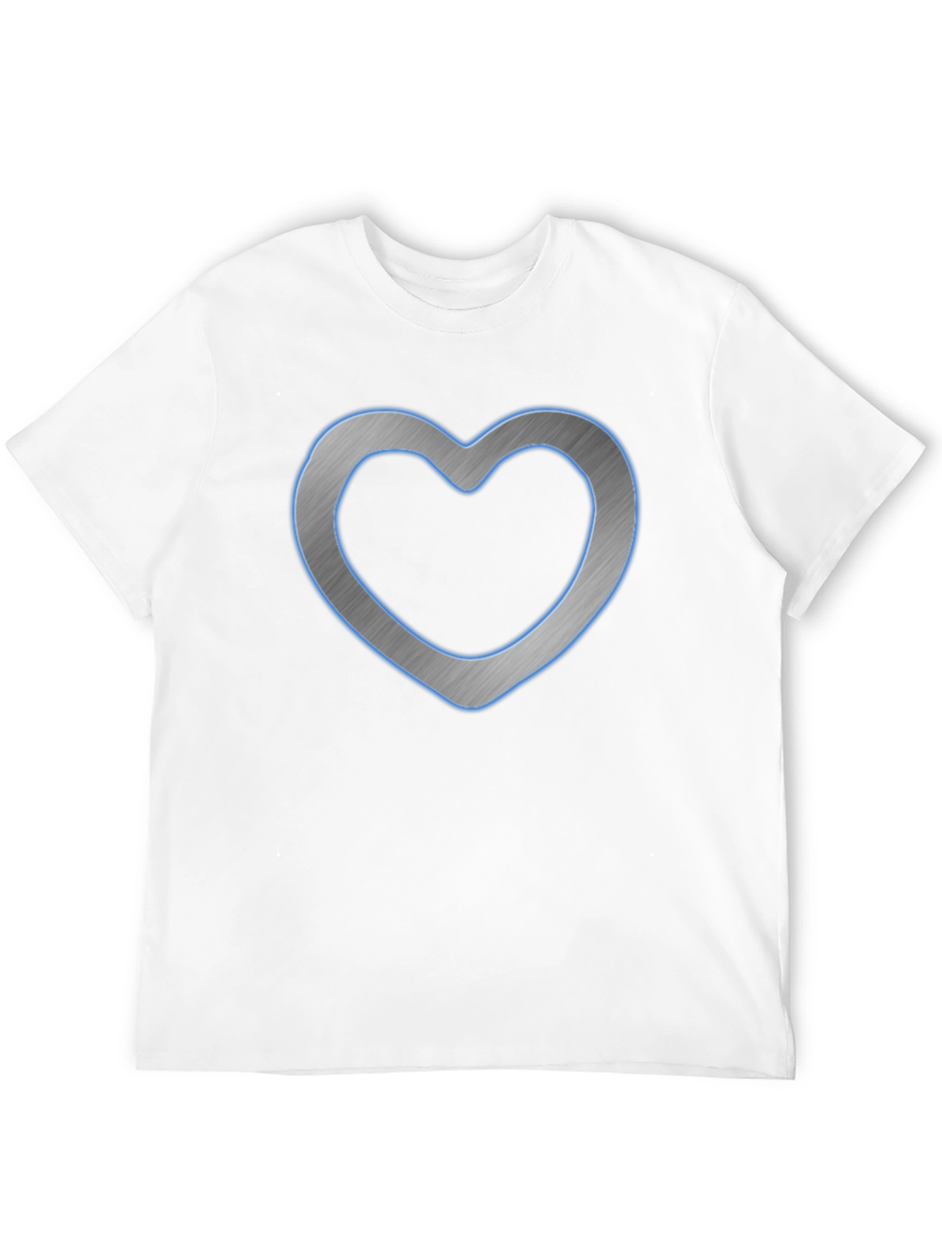 Modern Heart Graphic Tee - Casual Black Shirt