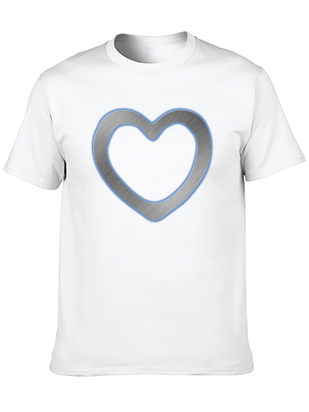Modern Heart Graphic Tee - Casual Black Shirt