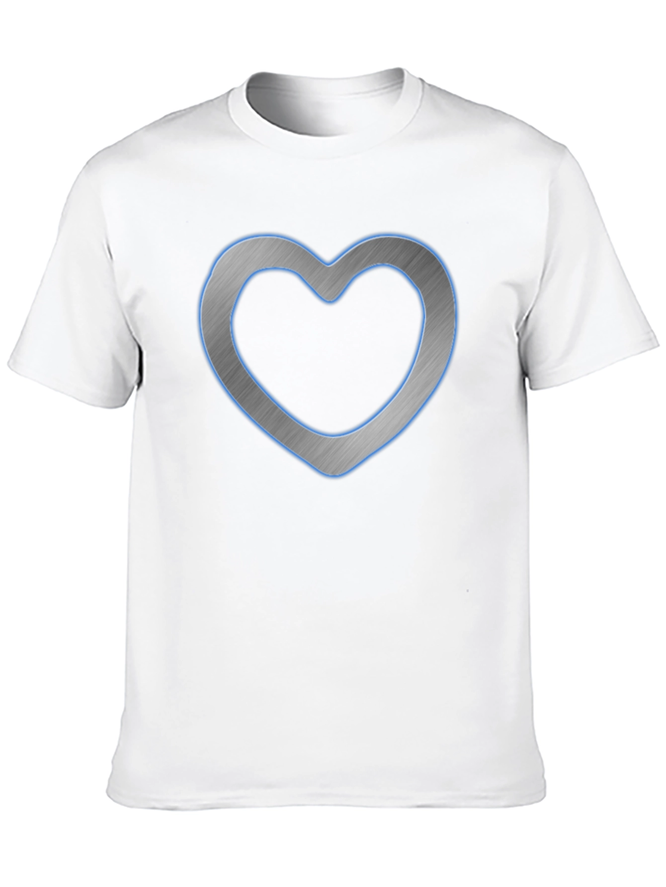Modern Heart Graphic Tee - Casual Black Shirt