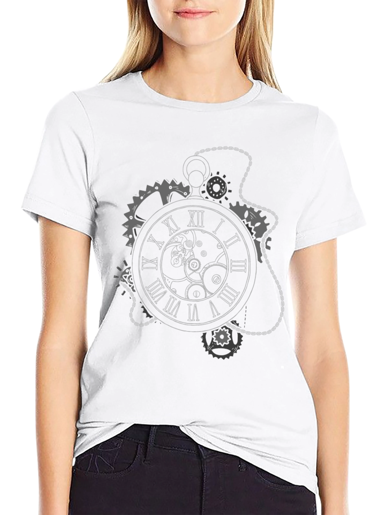 Steampunk Timepiece Graphic T-Shirt