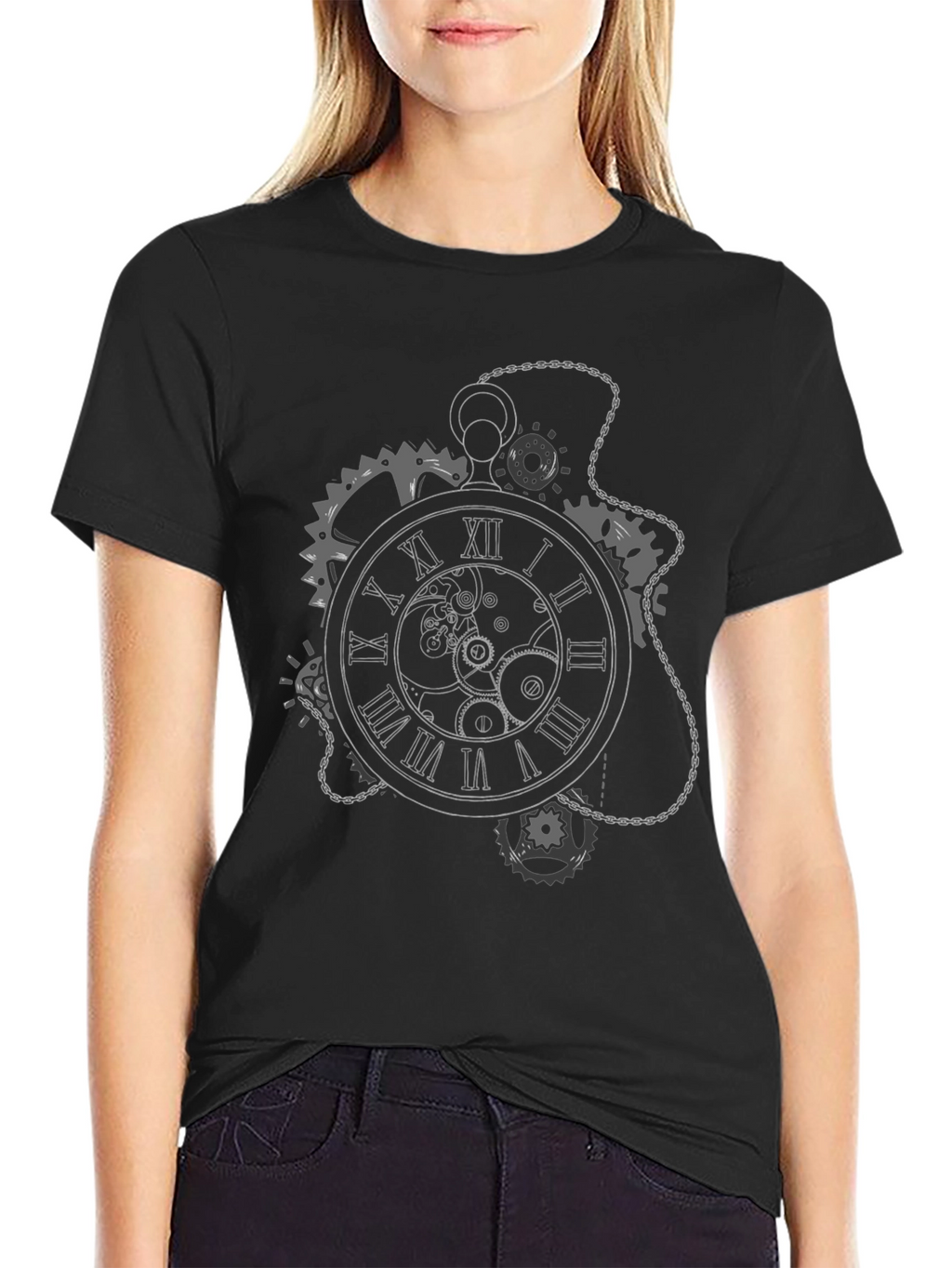 Steampunk Timepiece Graphic T-Shirt