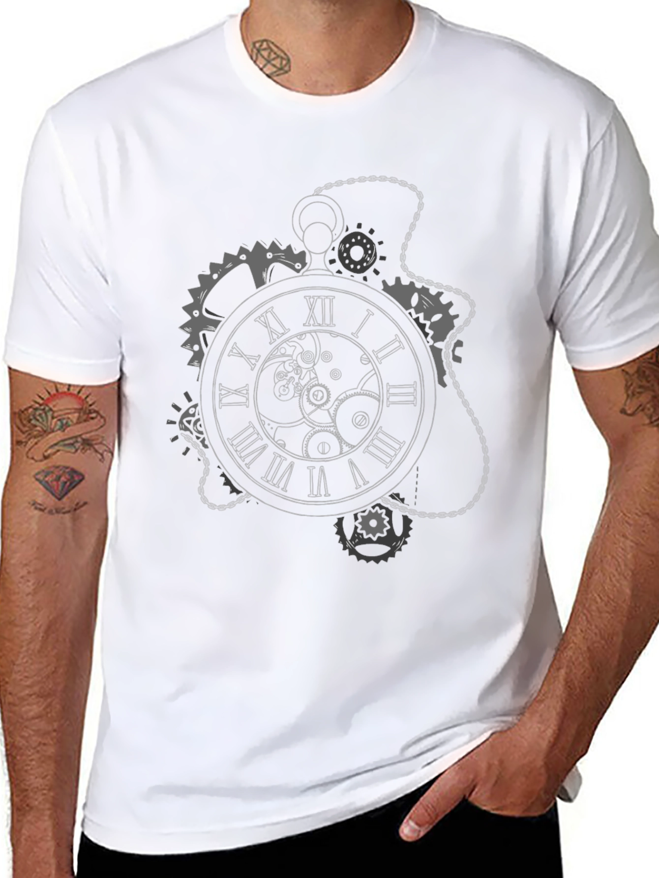 Steampunk Timepiece Graphic T-Shirt