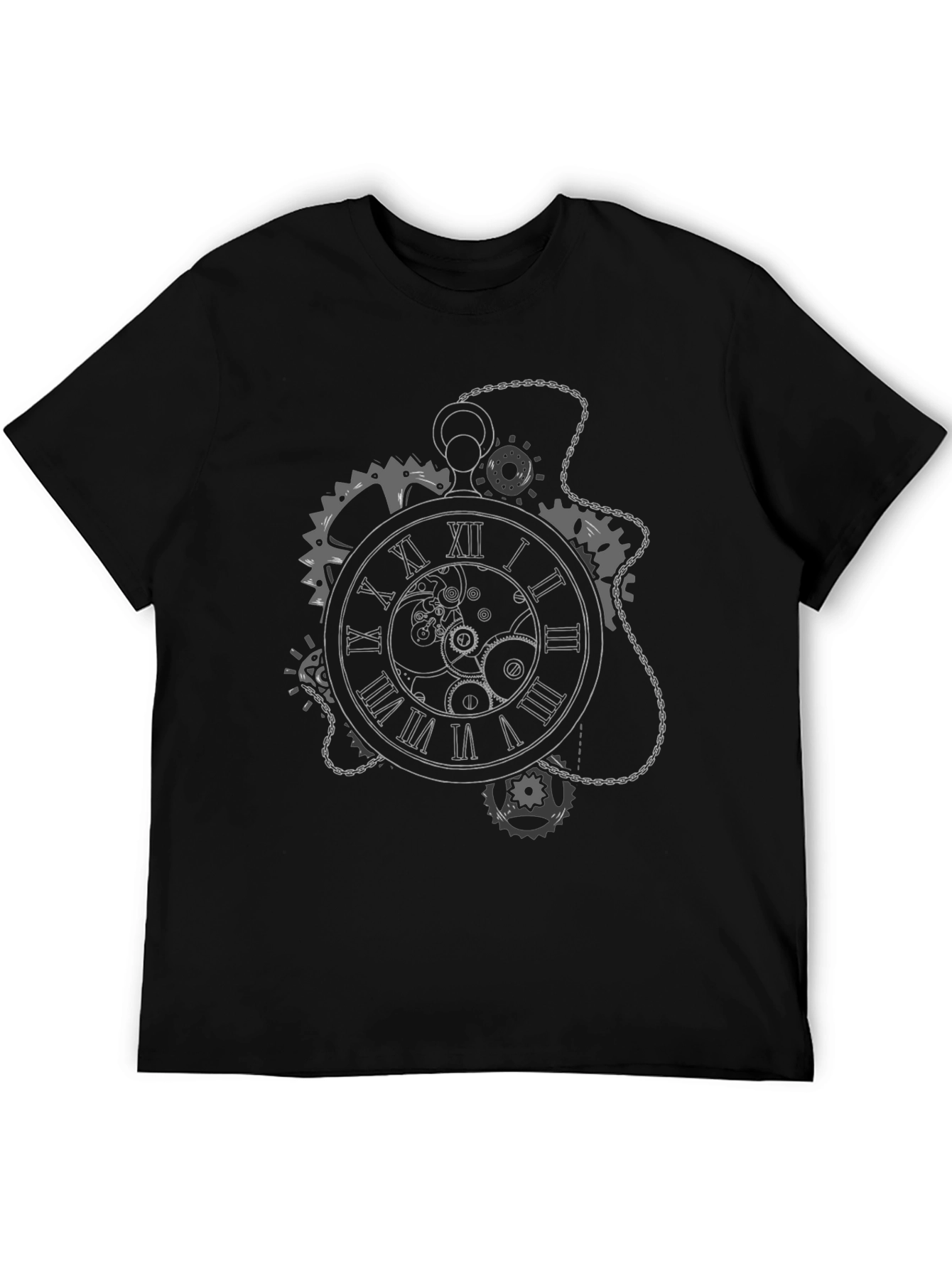 Steampunk Timepiece Graphic T-Shirt