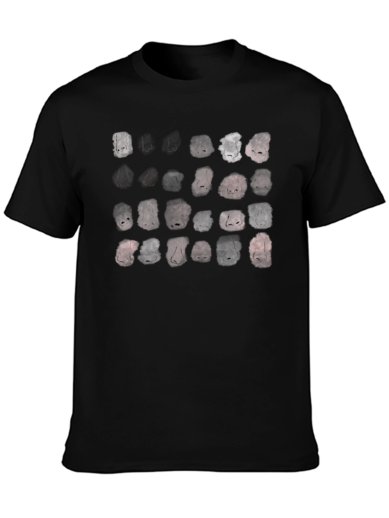 Nose Print Graphic Black T-Shirt