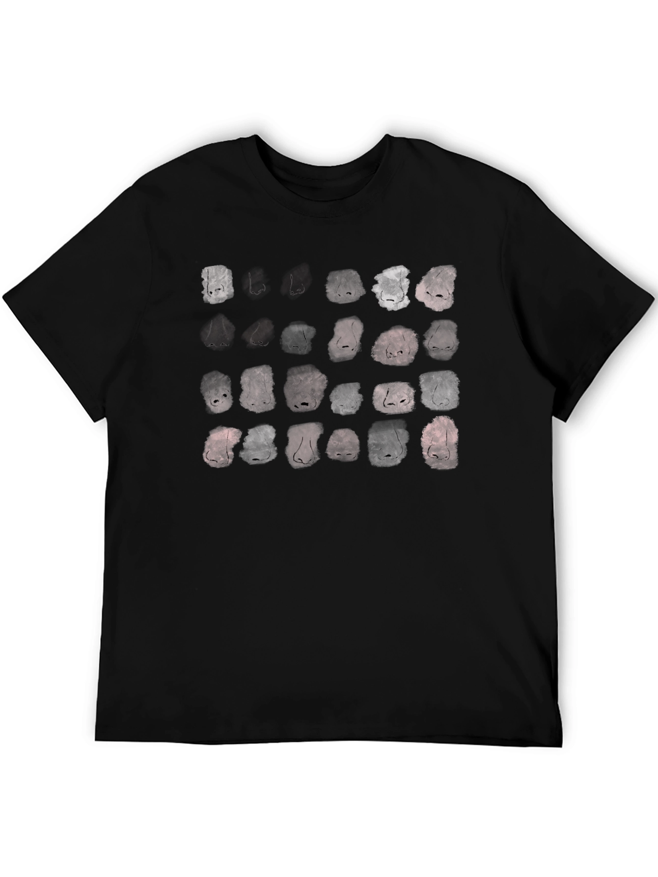 Nose Print Graphic Black T-Shirt