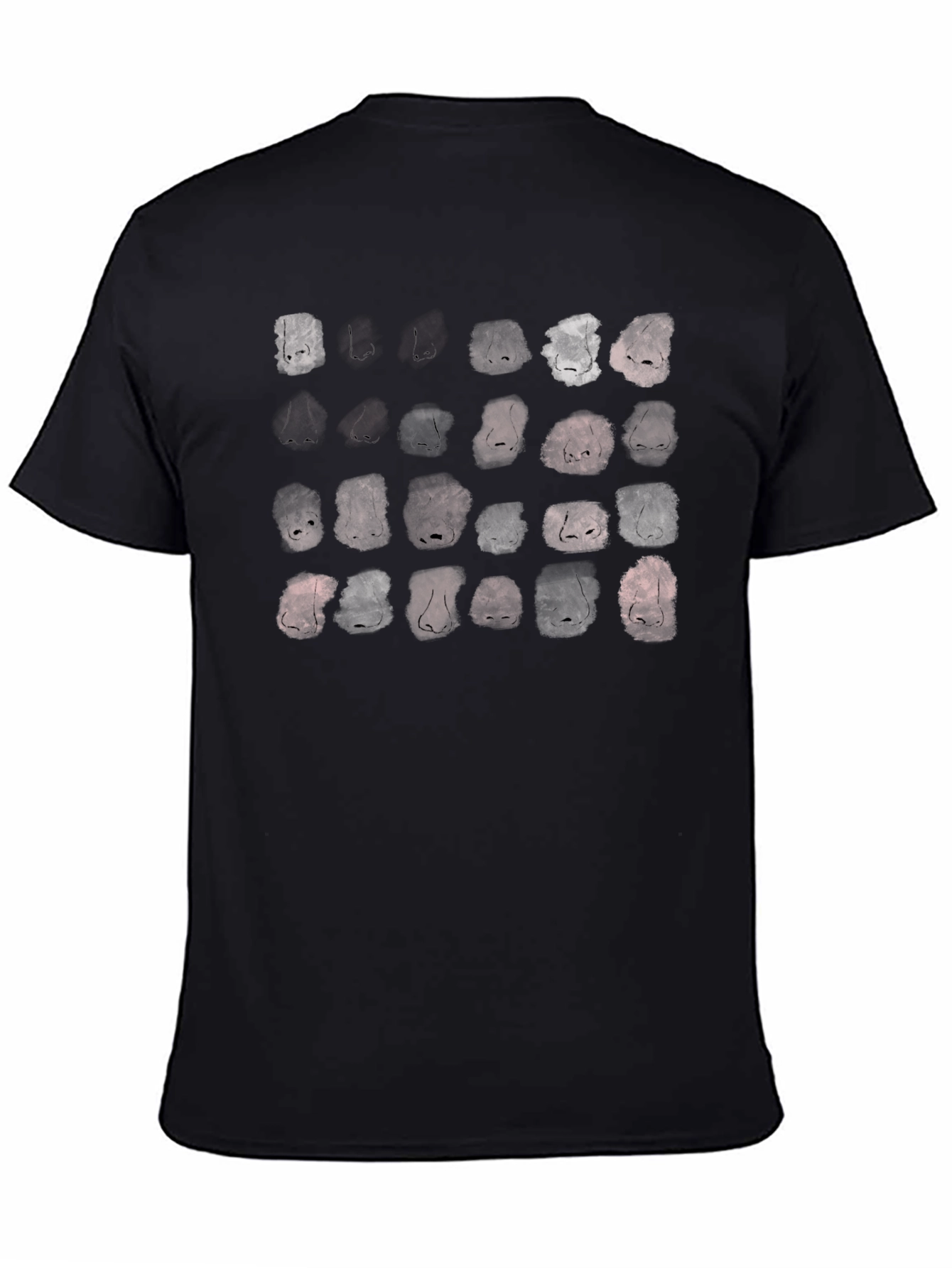 Nose Print Graphic Black T-Shirt