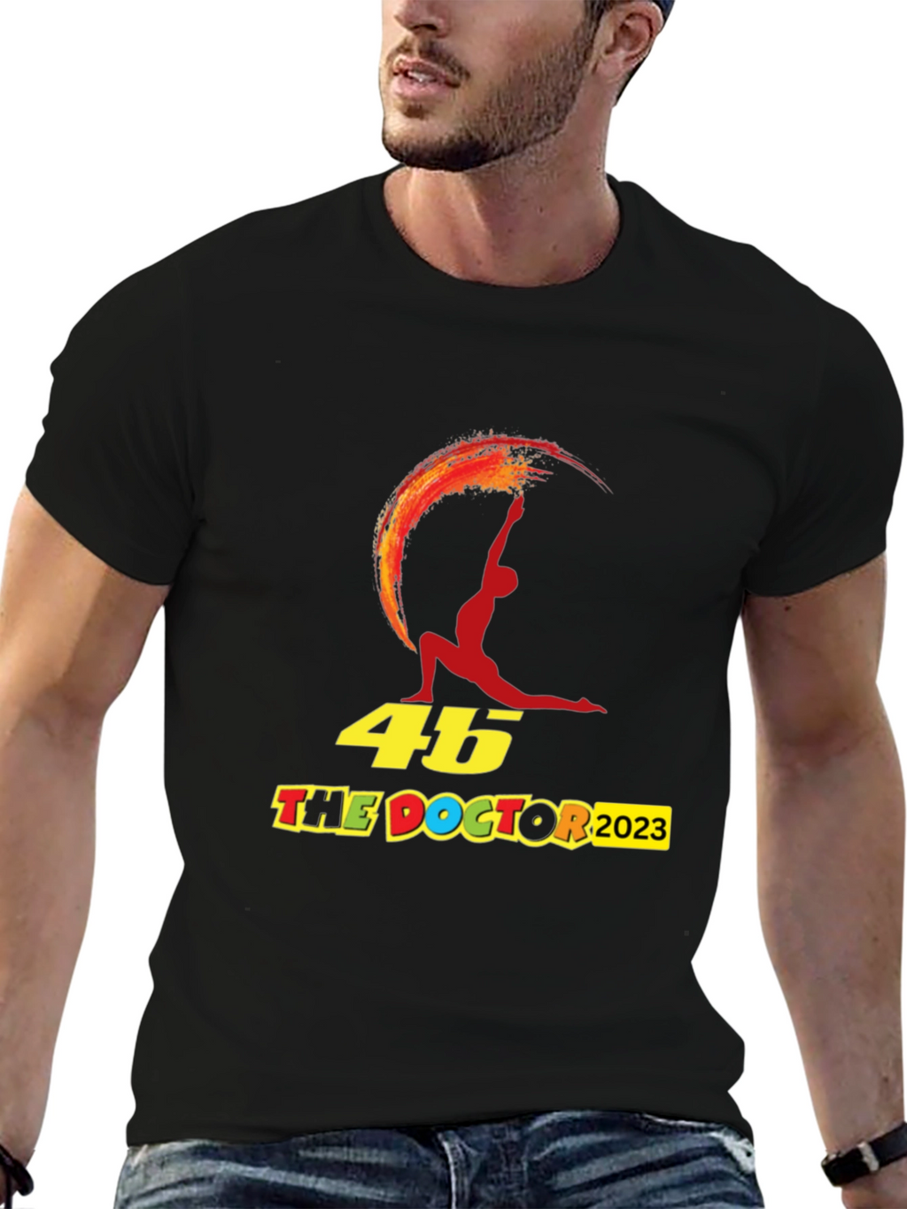 46 The Doctor 2023 Black Graphic Tee