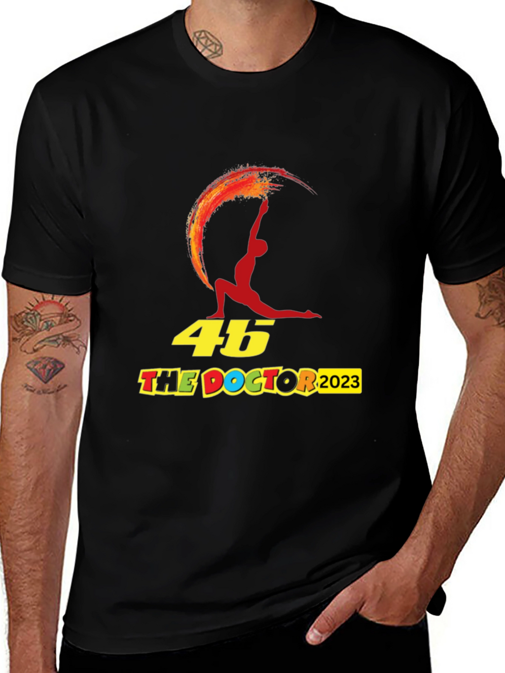 46 The Doctor 2023 Black Graphic Tee