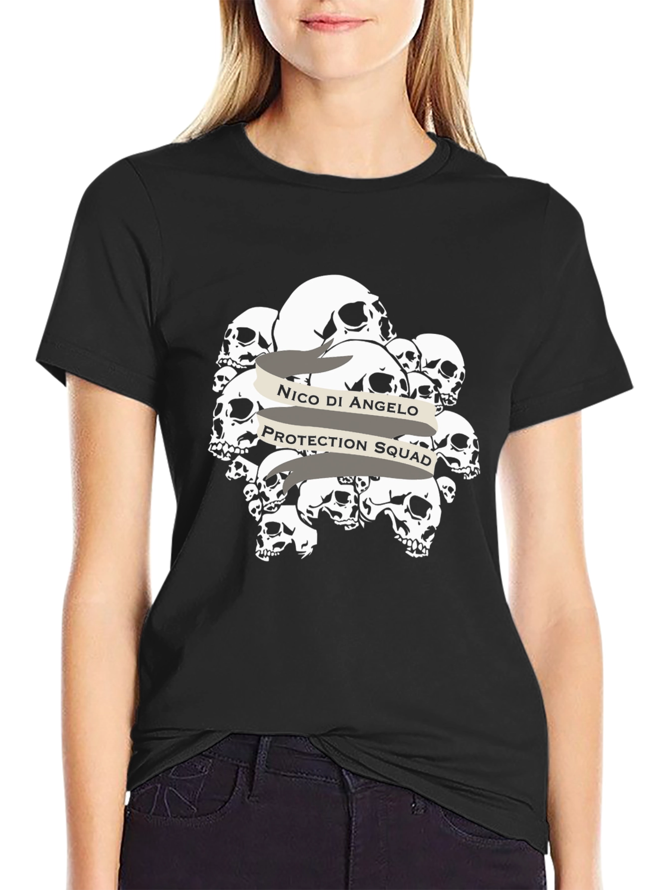 Nico Di Angelo Protection Squad T-Shirt - Black