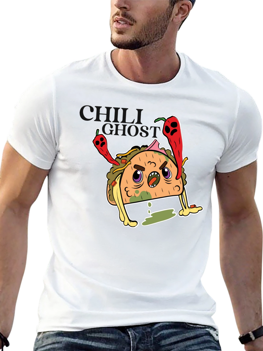 Taco Graphic Tee - Funny Angry Taco Shirt
