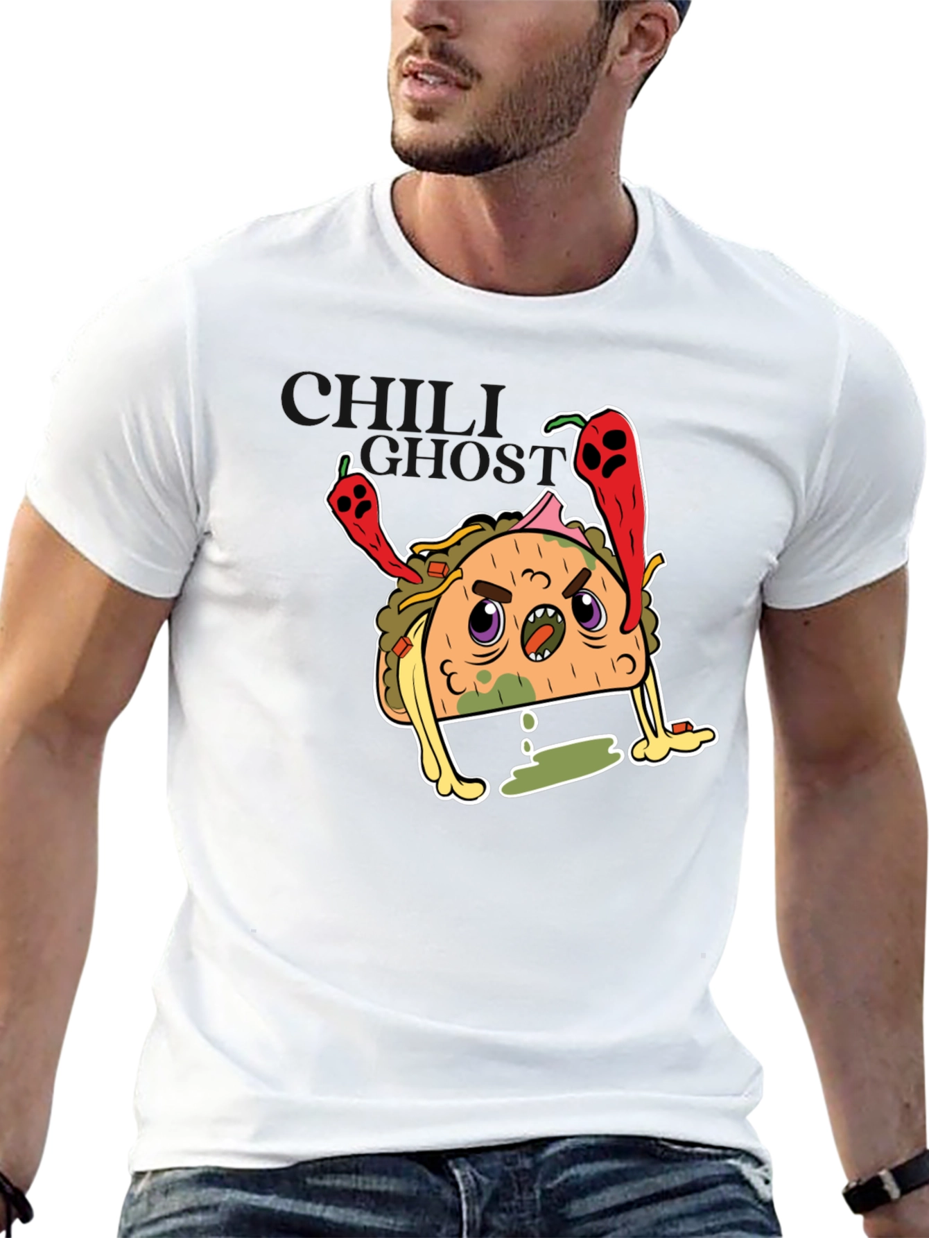 Taco Graphic Tee - Funny Angry Taco Shirt