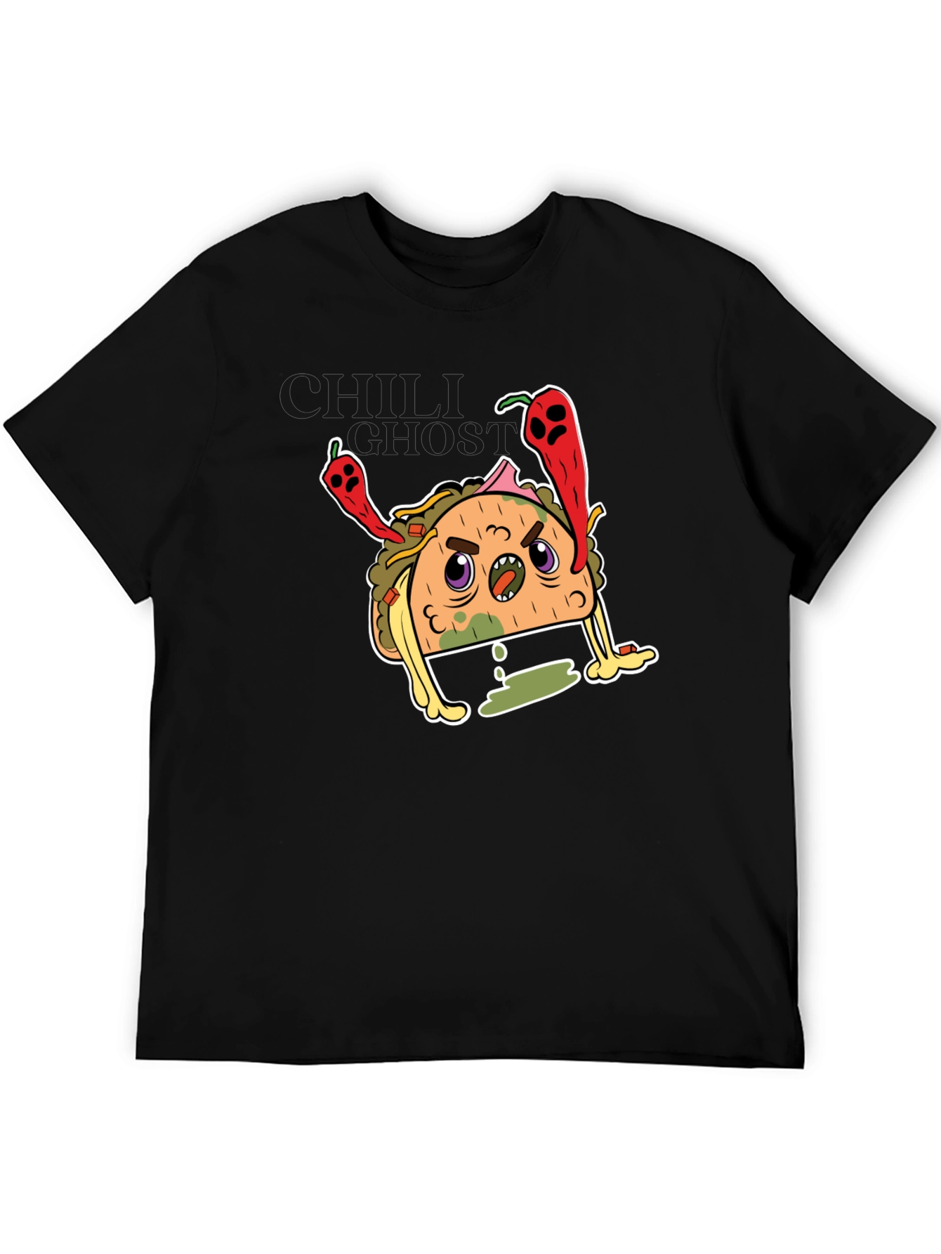 Taco Graphic Tee - Funny Angry Taco Shirt