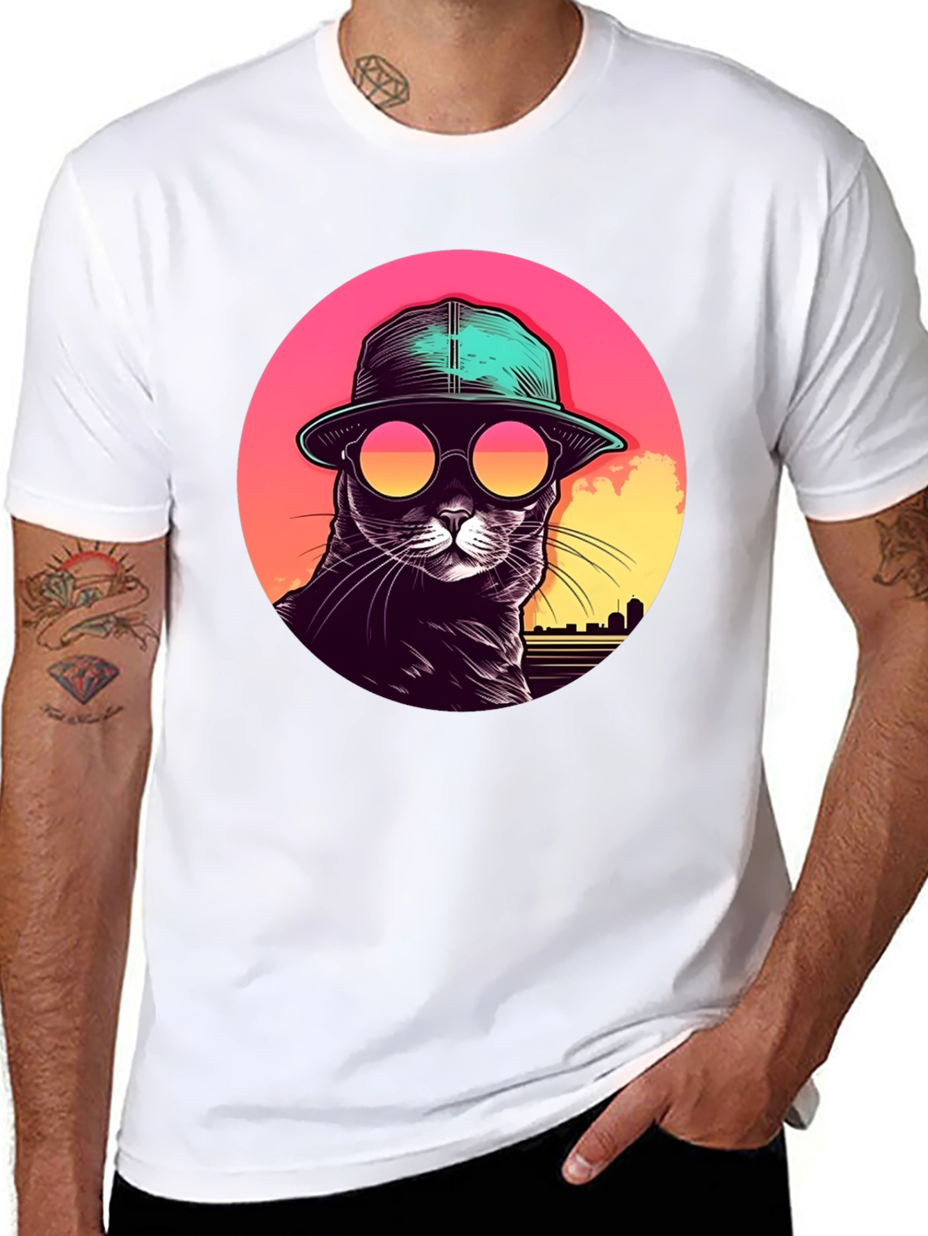 Cool Cat Retro T-Shirt