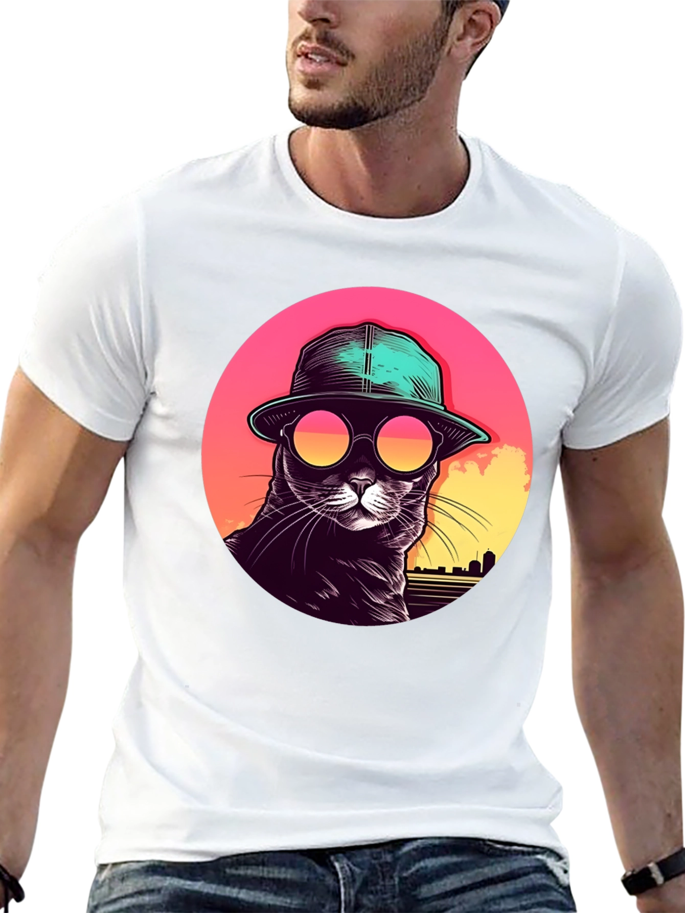 Cool Cat Retro T-Shirt