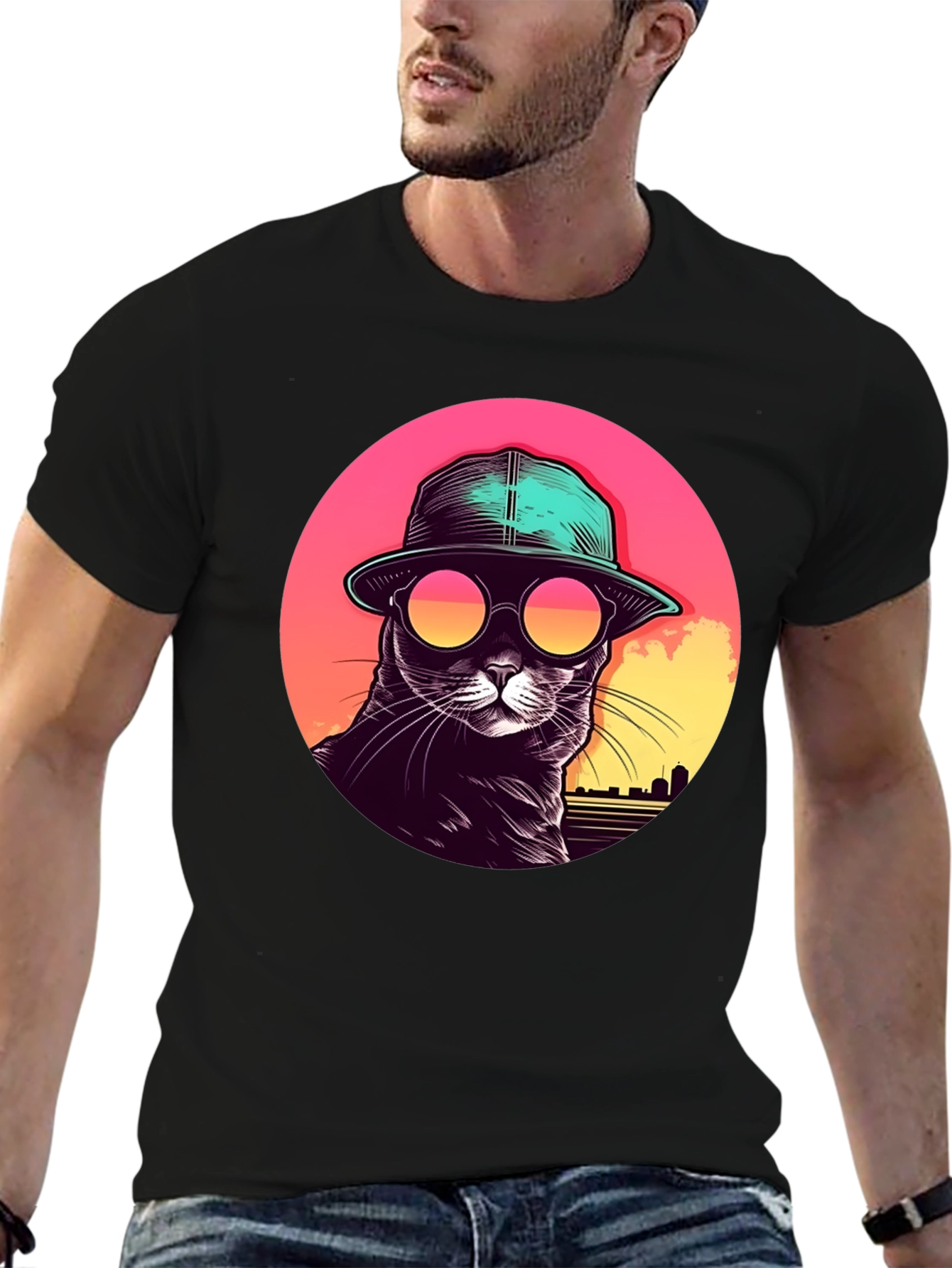 Cool Cat Retro T-Shirt