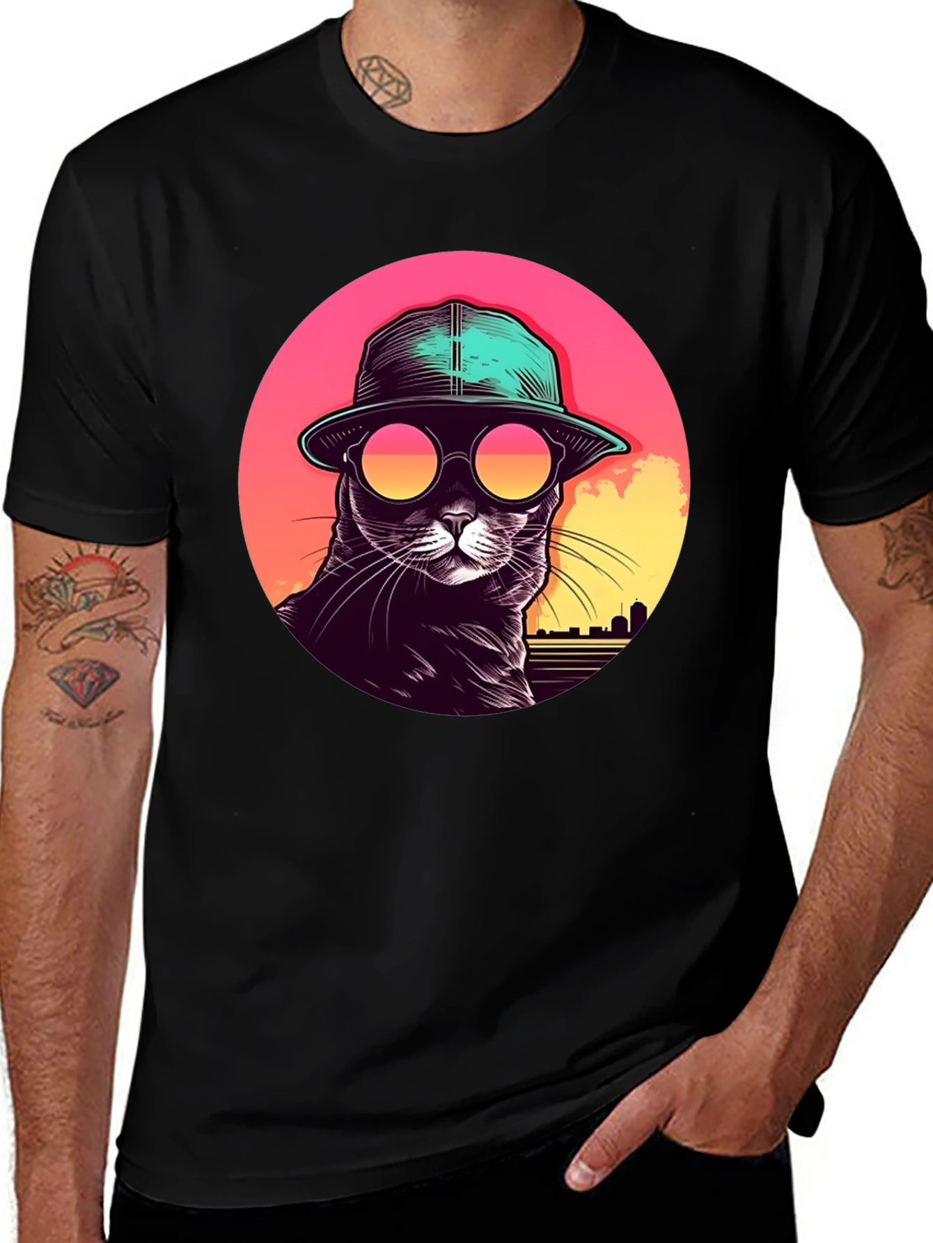 Cool Cat Retro T-Shirt