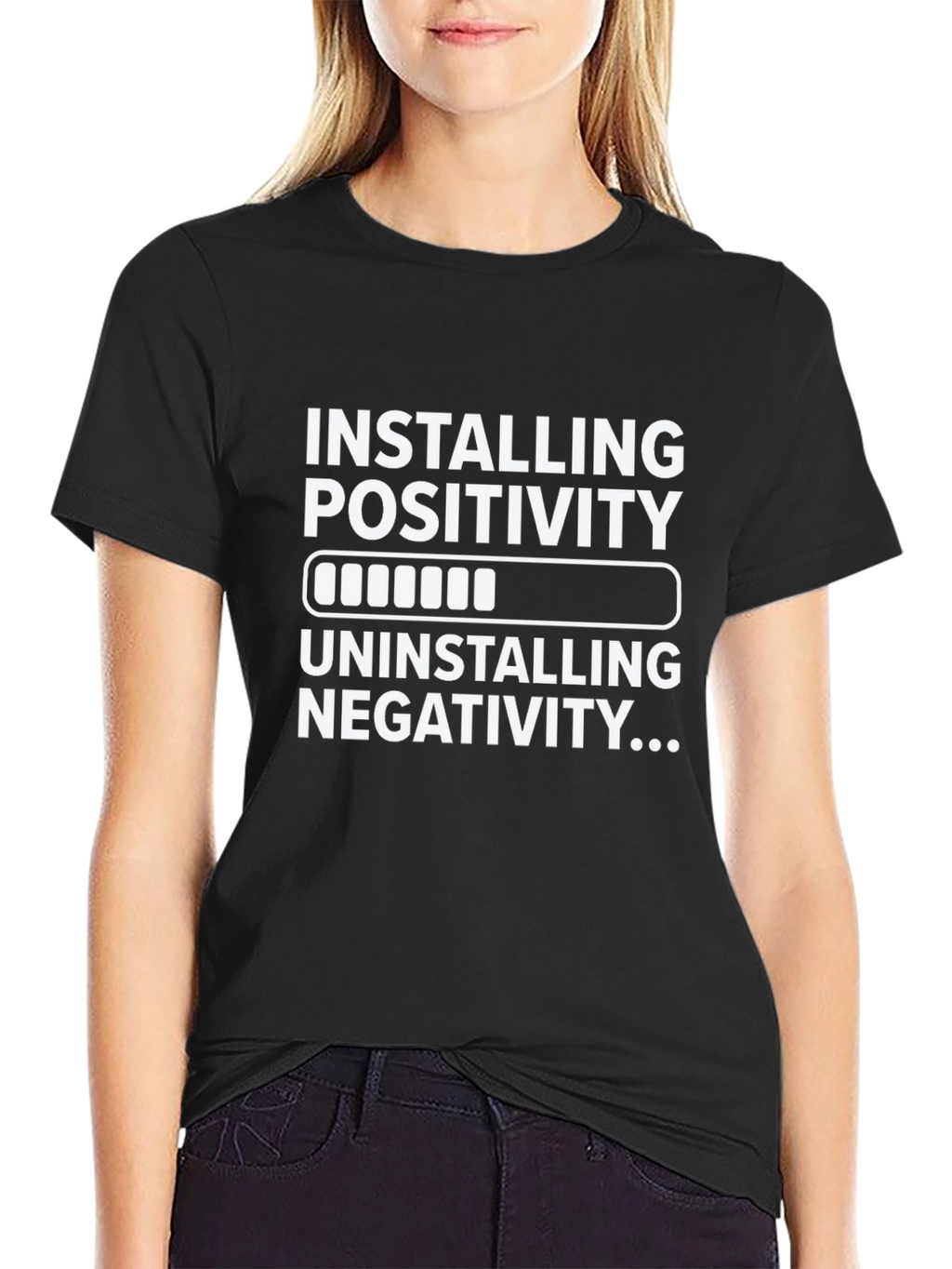 Installing Positivity Uninstalling Negativity T-Shirt