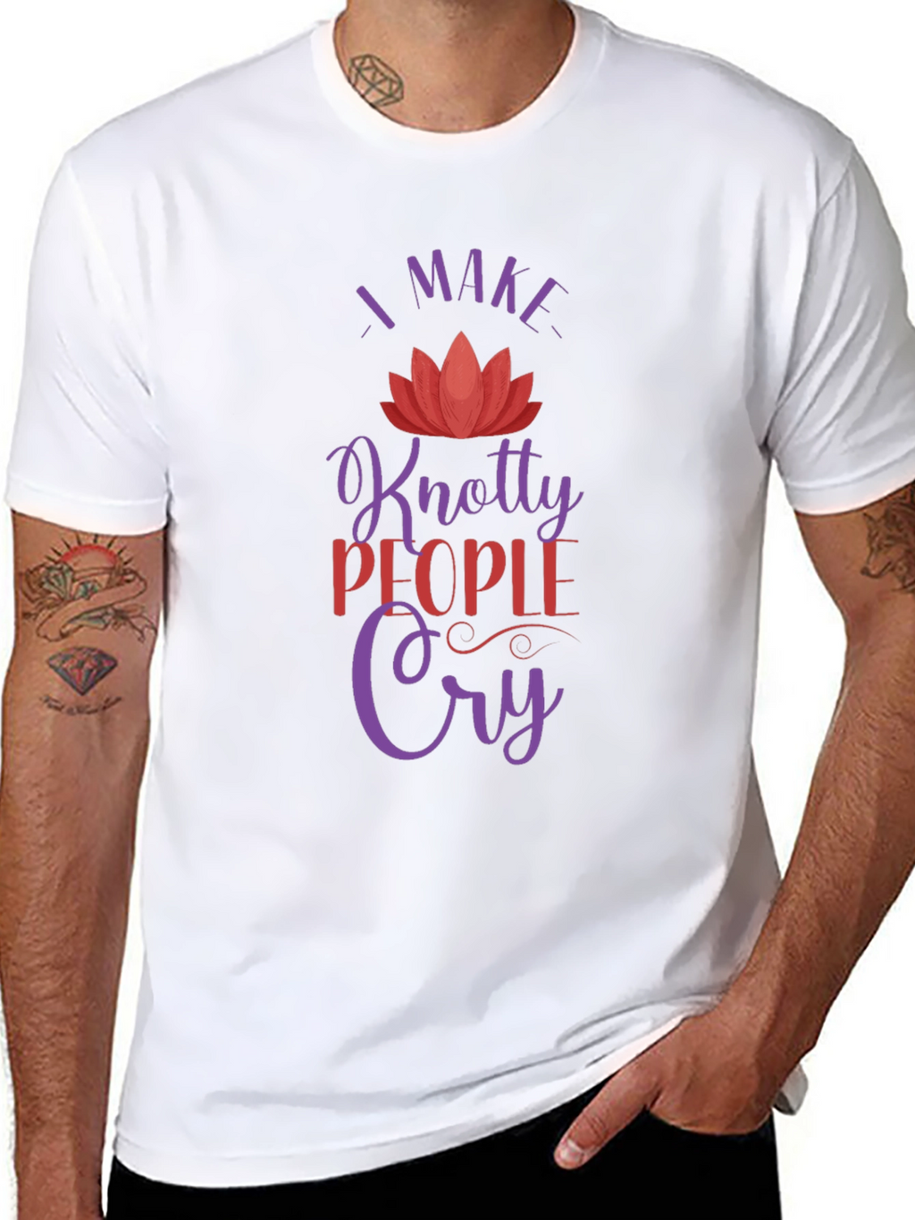 Knotty People Cry T-Shirt - Unique Gift