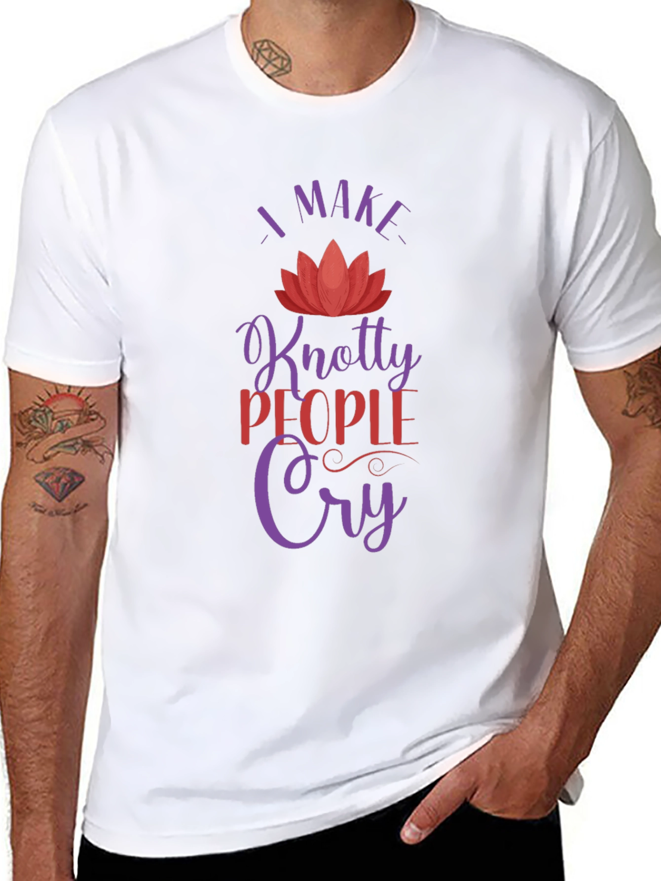 Knotty People Cry T-Shirt - Unique Gift