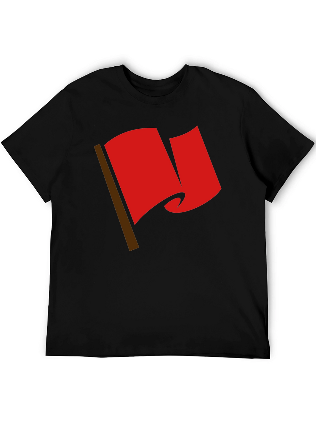 Red Flag Graphic Tee - Bold Statement T-Shirt