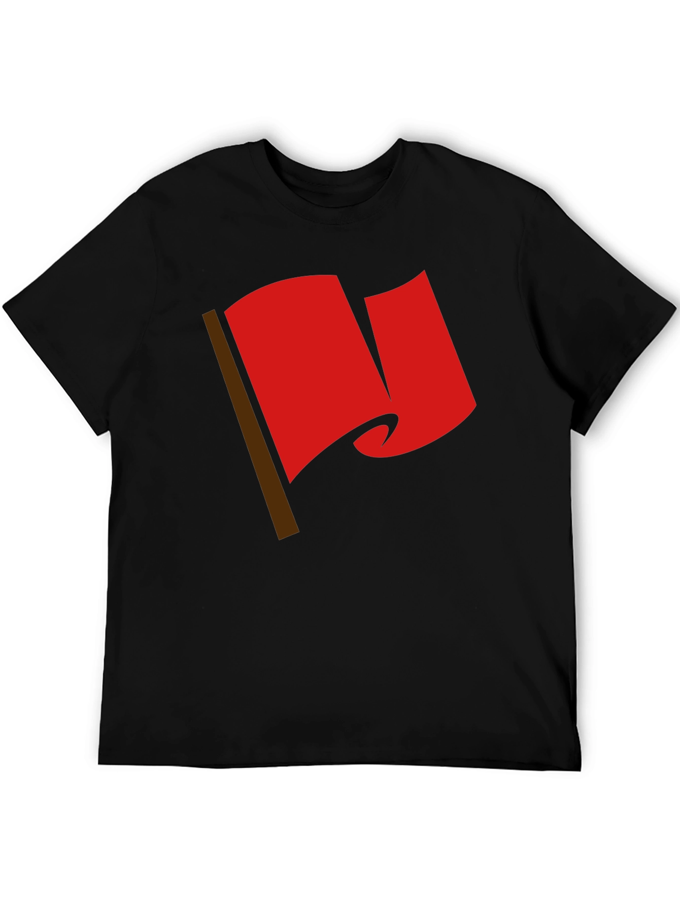 Red Flag Graphic Tee - Bold Statement T-Shirt