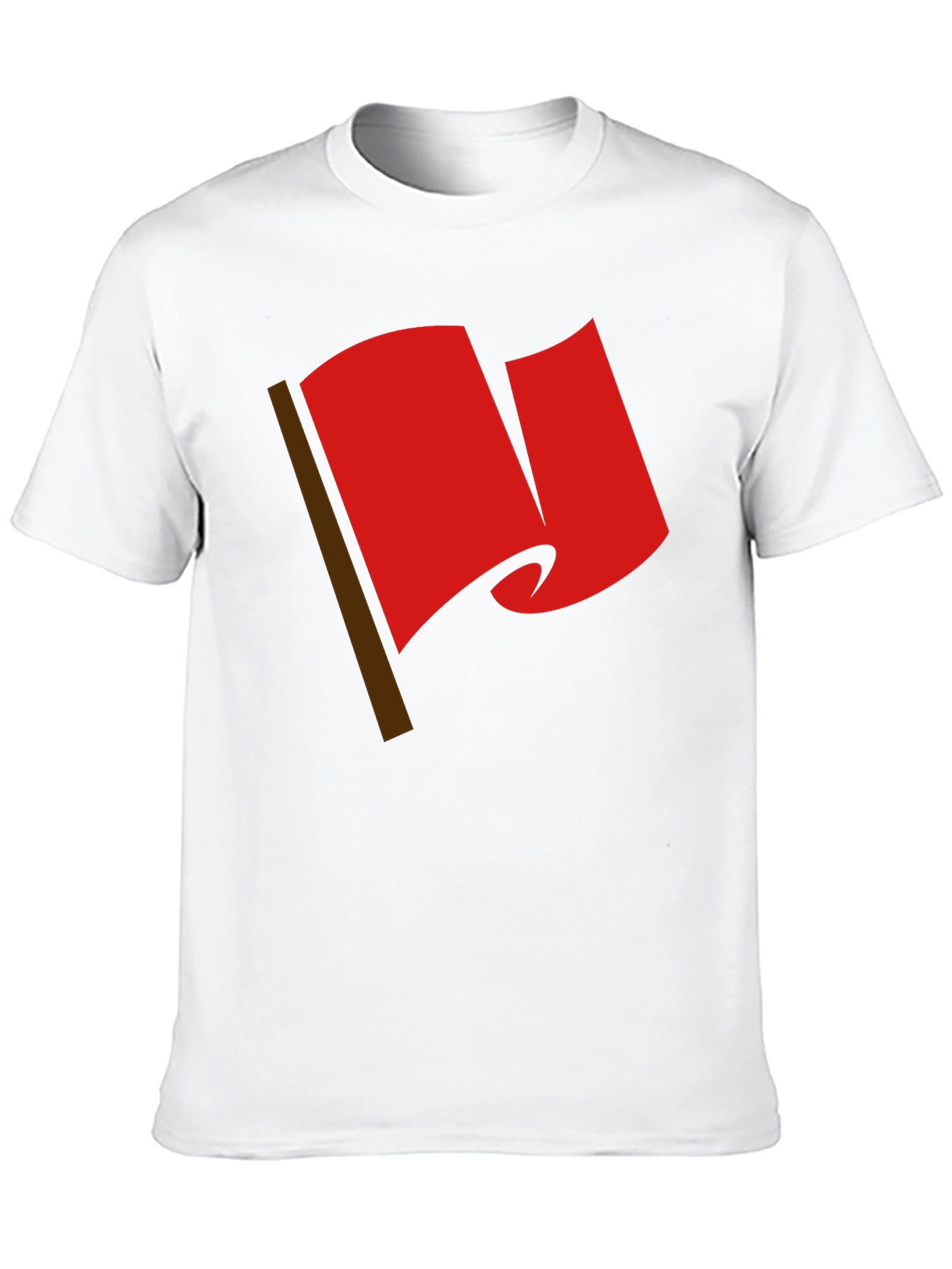 Red Flag Graphic Tee - Bold Statement T-Shirt