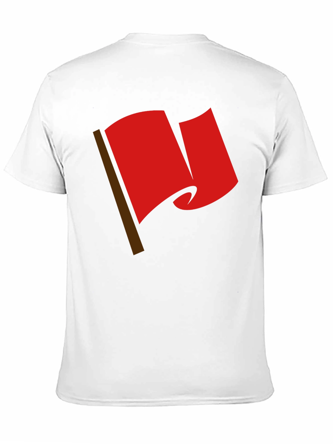 Red Flag Graphic Tee - Bold Statement T-Shirt