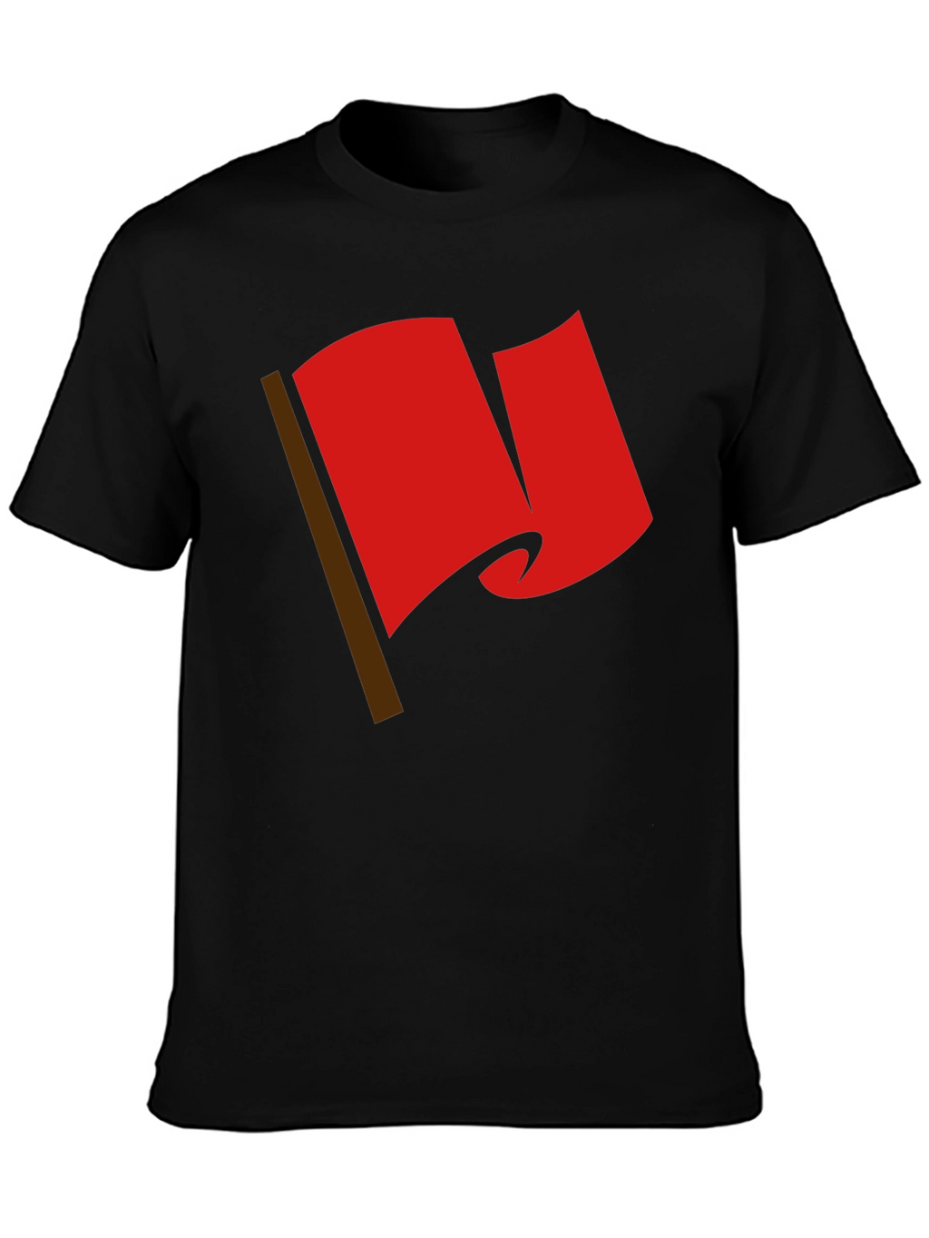 Red Flag Graphic Tee - Bold Statement T-Shirt