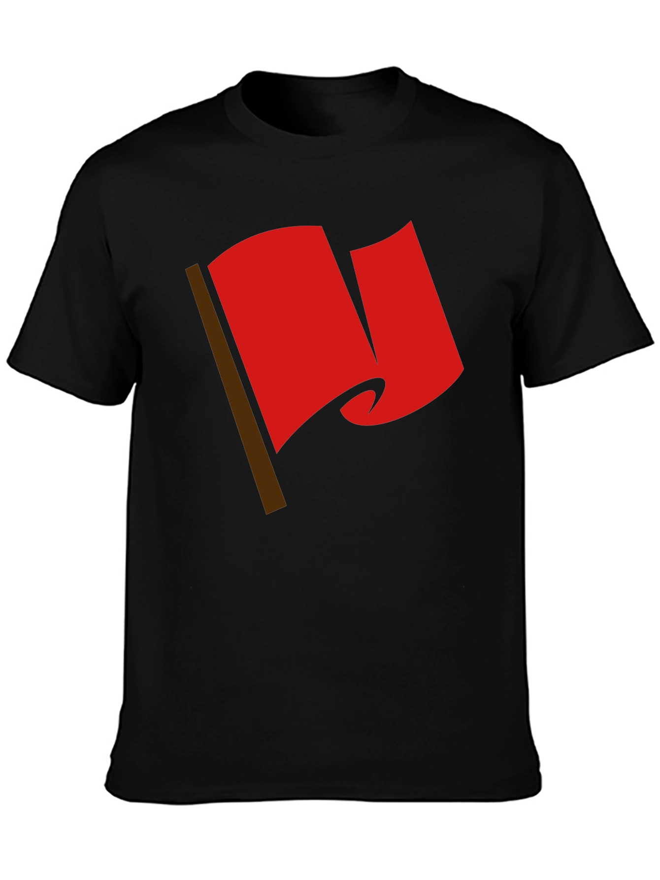 Red Flag Graphic Tee - Bold Statement T-Shirt