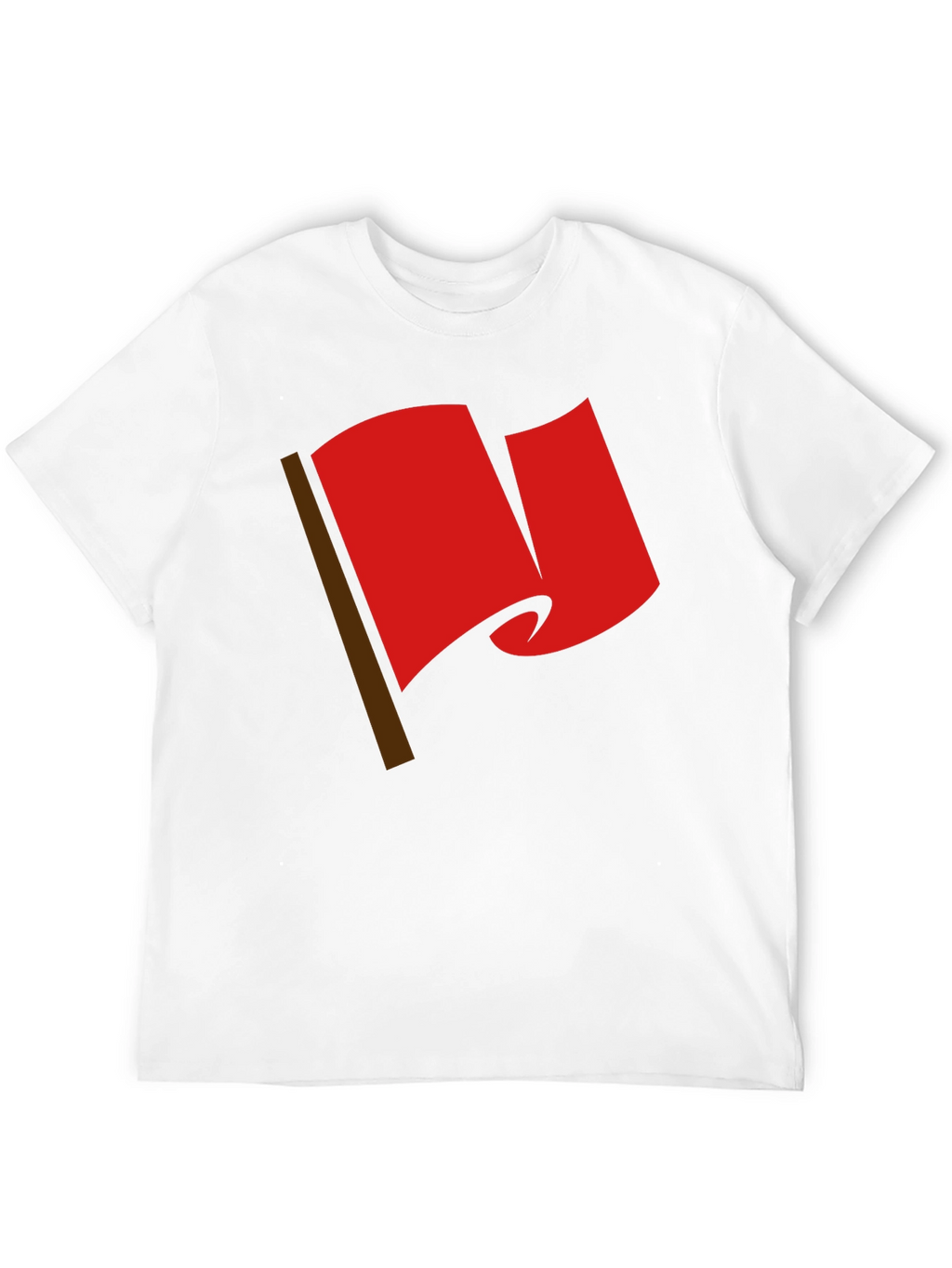 Red Flag Graphic Tee - Bold Statement T-Shirt