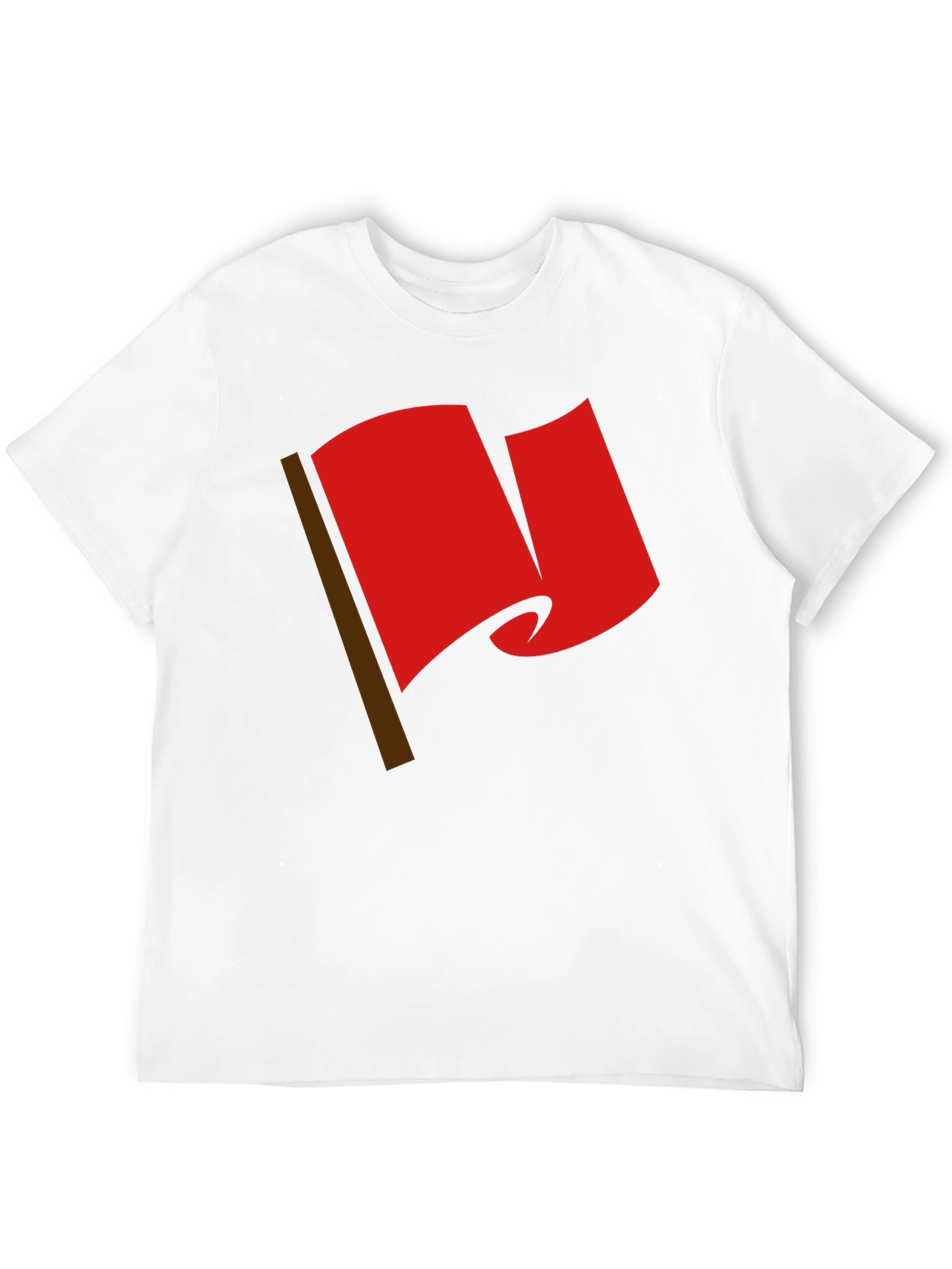 Red Flag Graphic Tee - Bold Statement T-Shirt