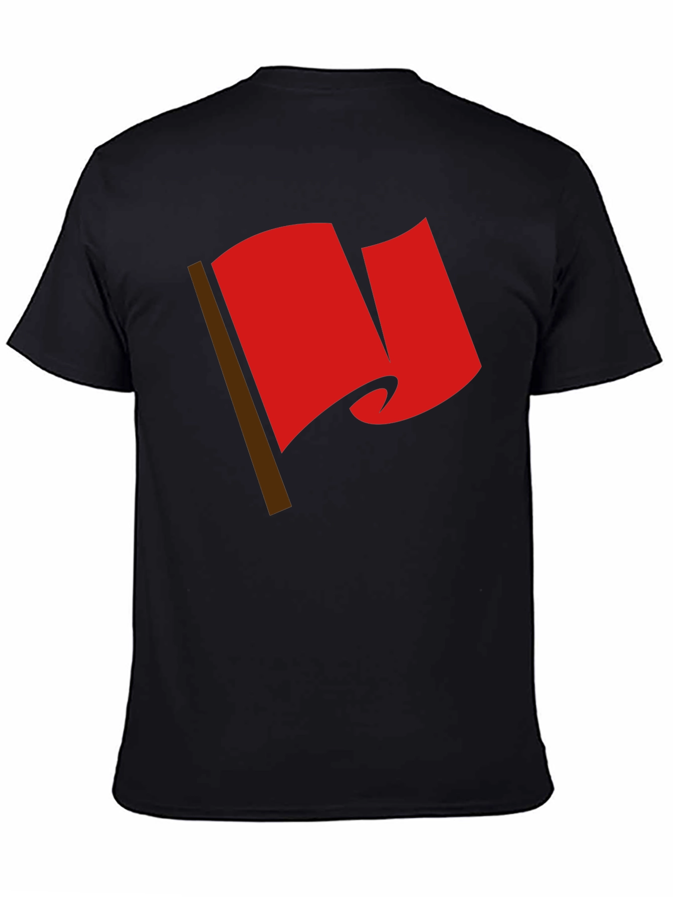 Red Flag Graphic Tee - Bold Statement T-Shirt