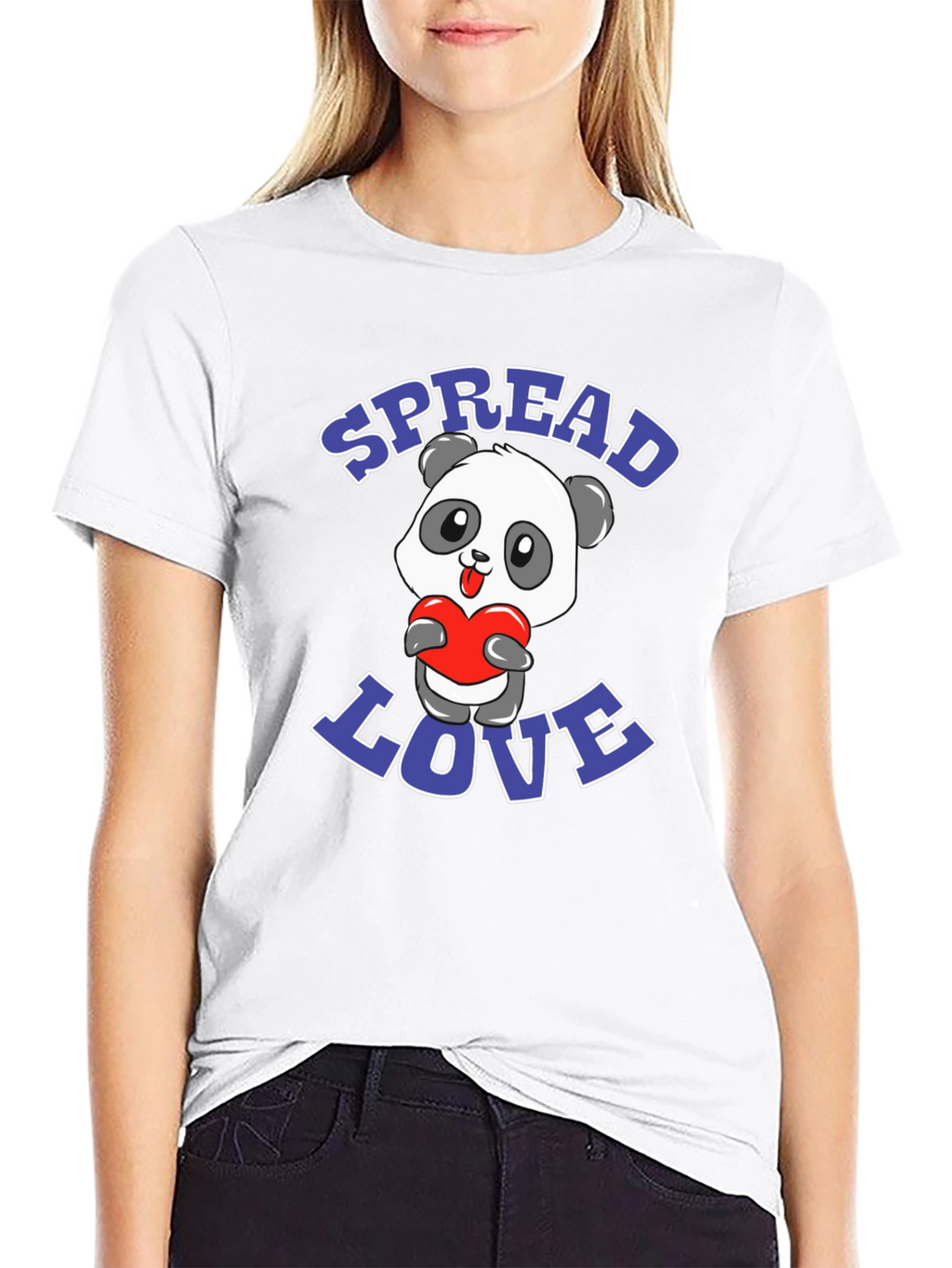 Spread Love Panda Graphic Tee
