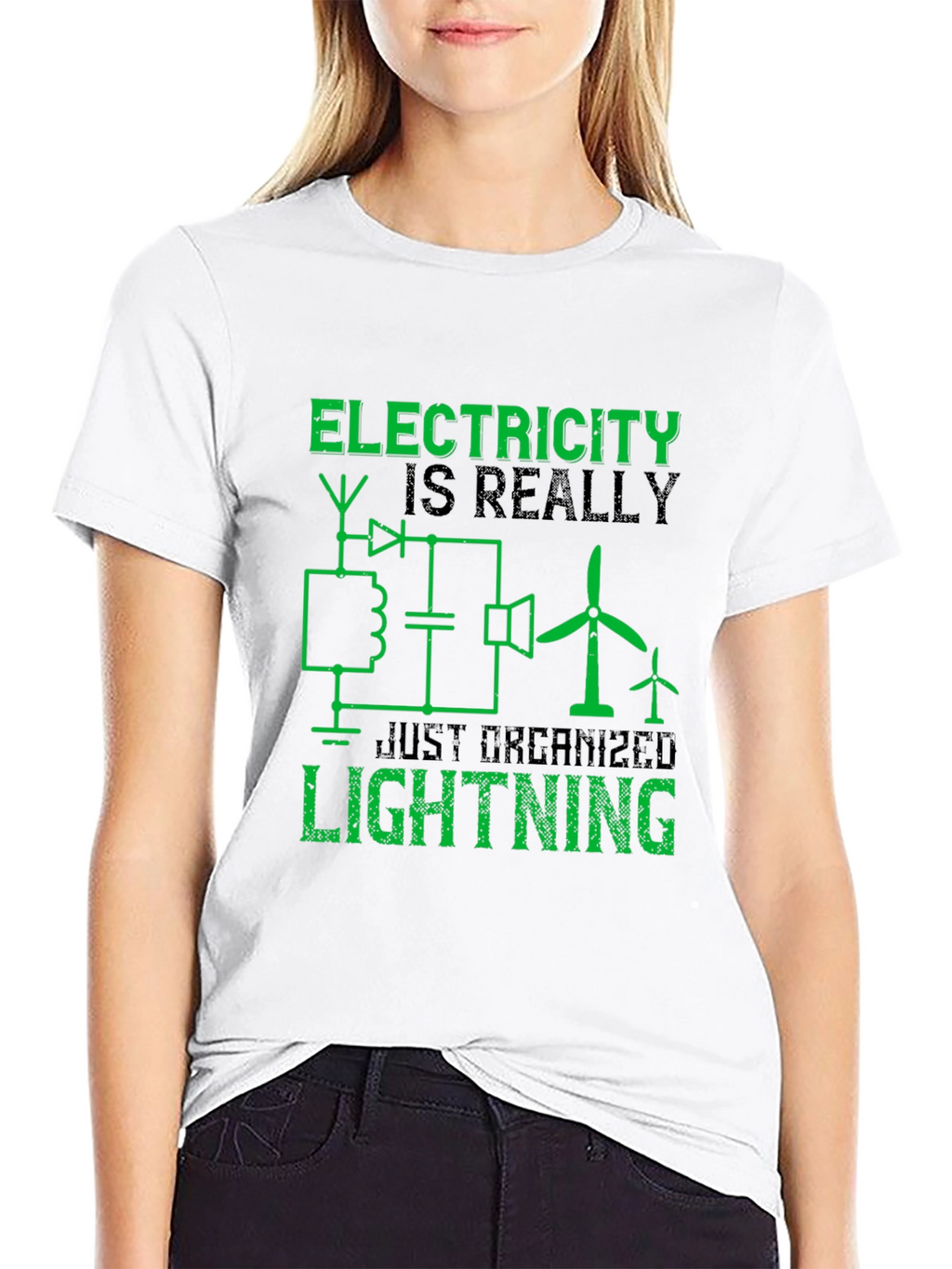 Electricity is Really Just Organized Lightning T-Shirt
