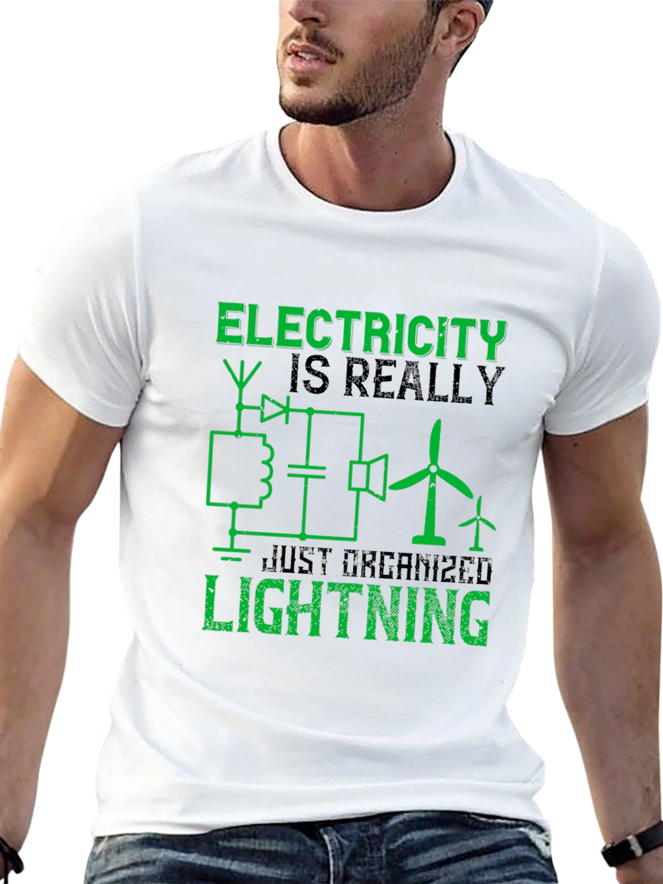 Electricity is Really Just Organized Lightning T-Shirt