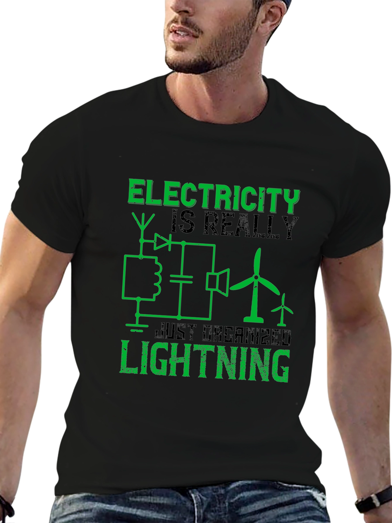 Electricity is Really Just Organized Lightning T-Shirt