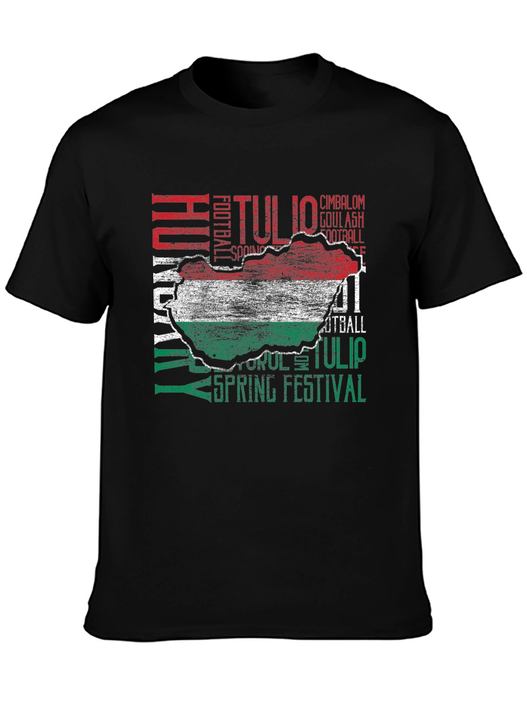 Hungary Flag Map T-Shirt Hungarian Pride