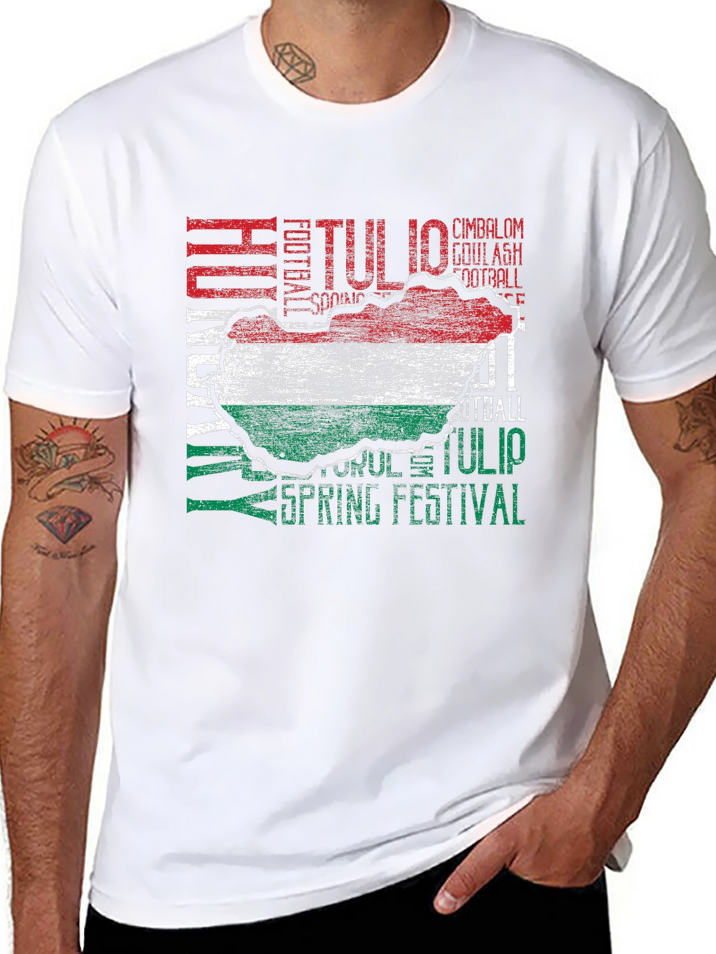 Hungary Flag Map T-Shirt Hungarian Pride