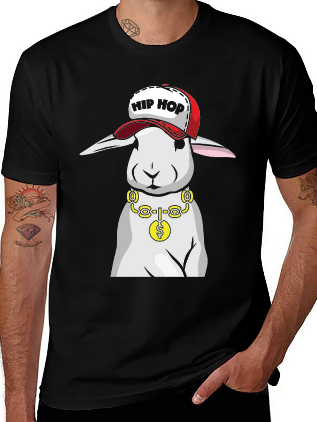 Hip Hop Bunny T-Shirt - Cool Rabbit Tee