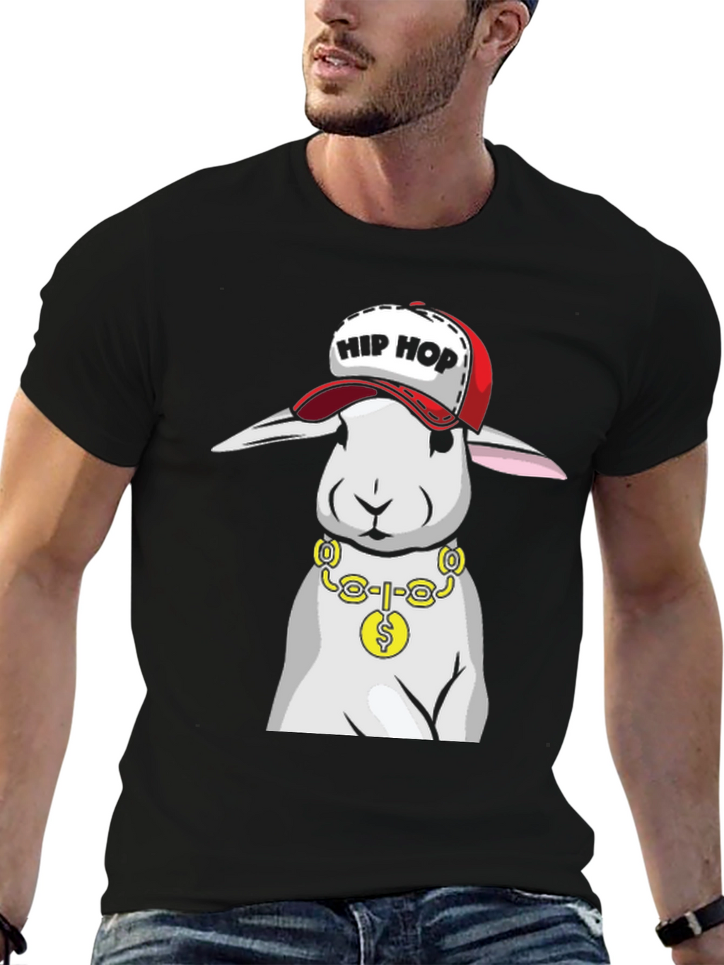 Hip Hop Bunny T-Shirt - Cool Rabbit Tee