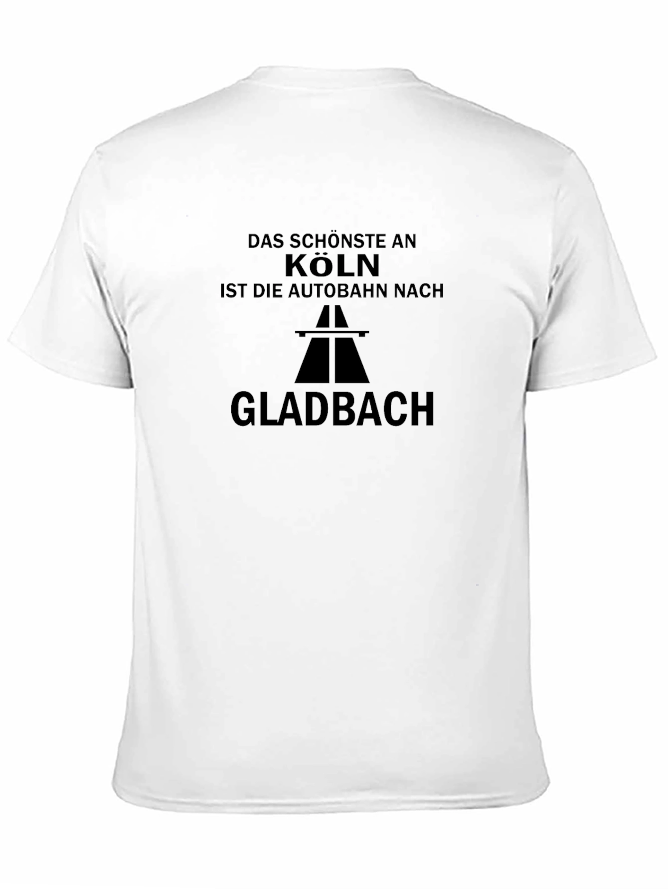 Köln Autobahn Gladbach Black T-Shirt