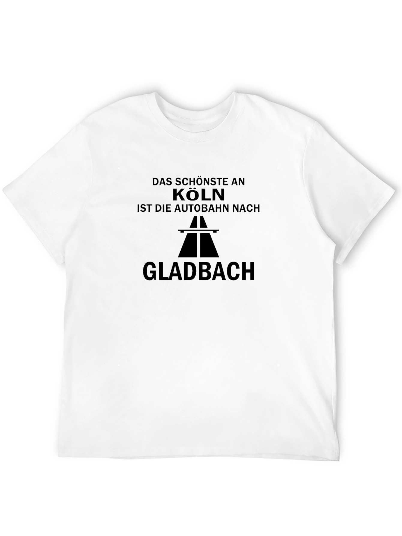 Köln Autobahn Gladbach Black T-Shirt