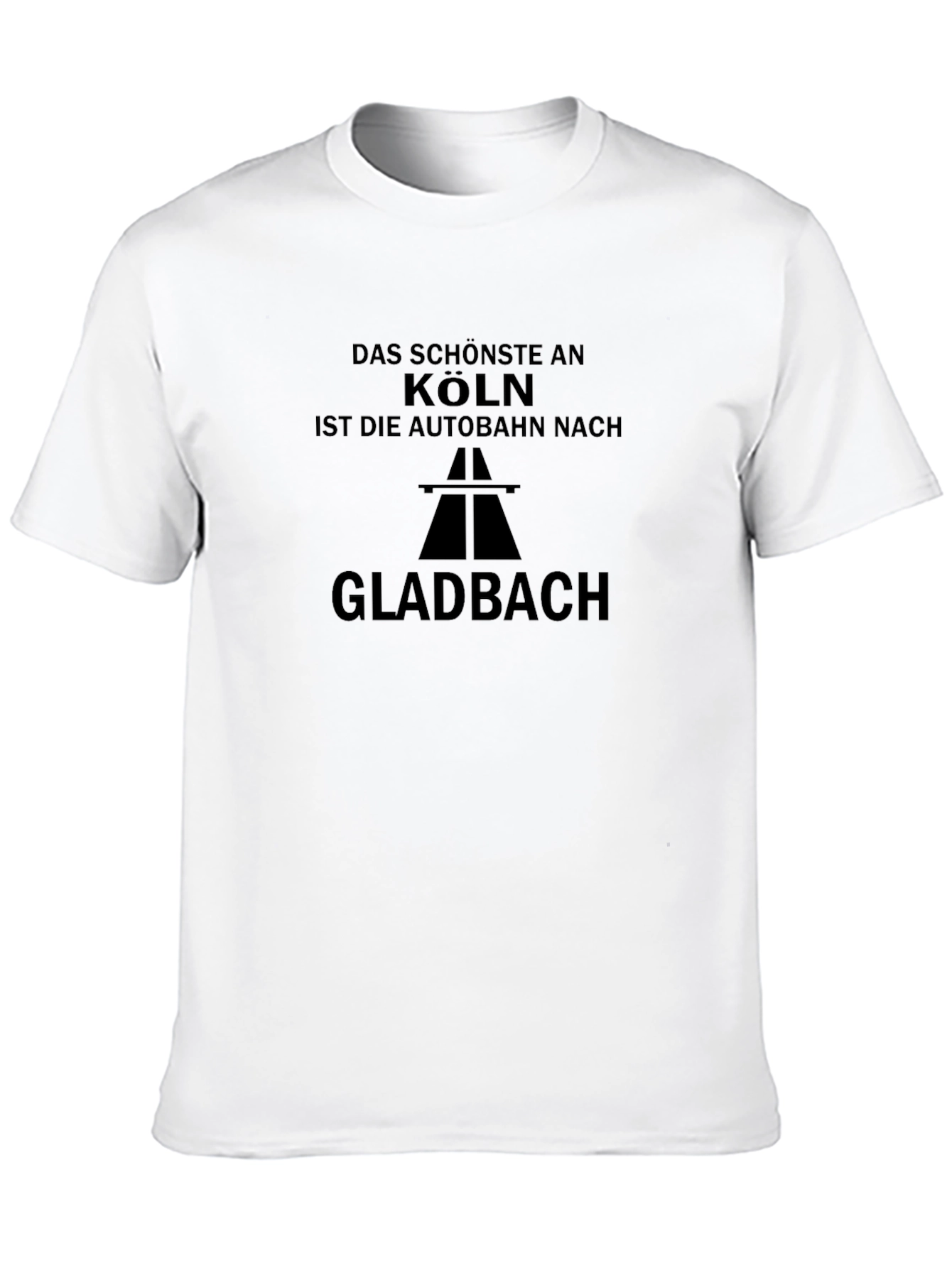 Köln Autobahn Gladbach Black T-Shirt