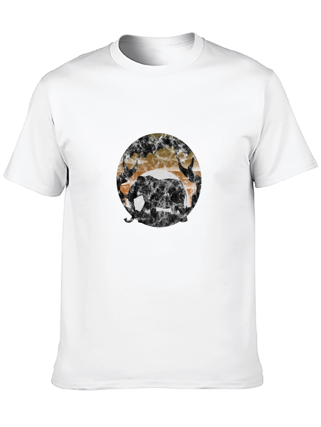 Elephant Silhouette T-Shirt - Wildlife Design