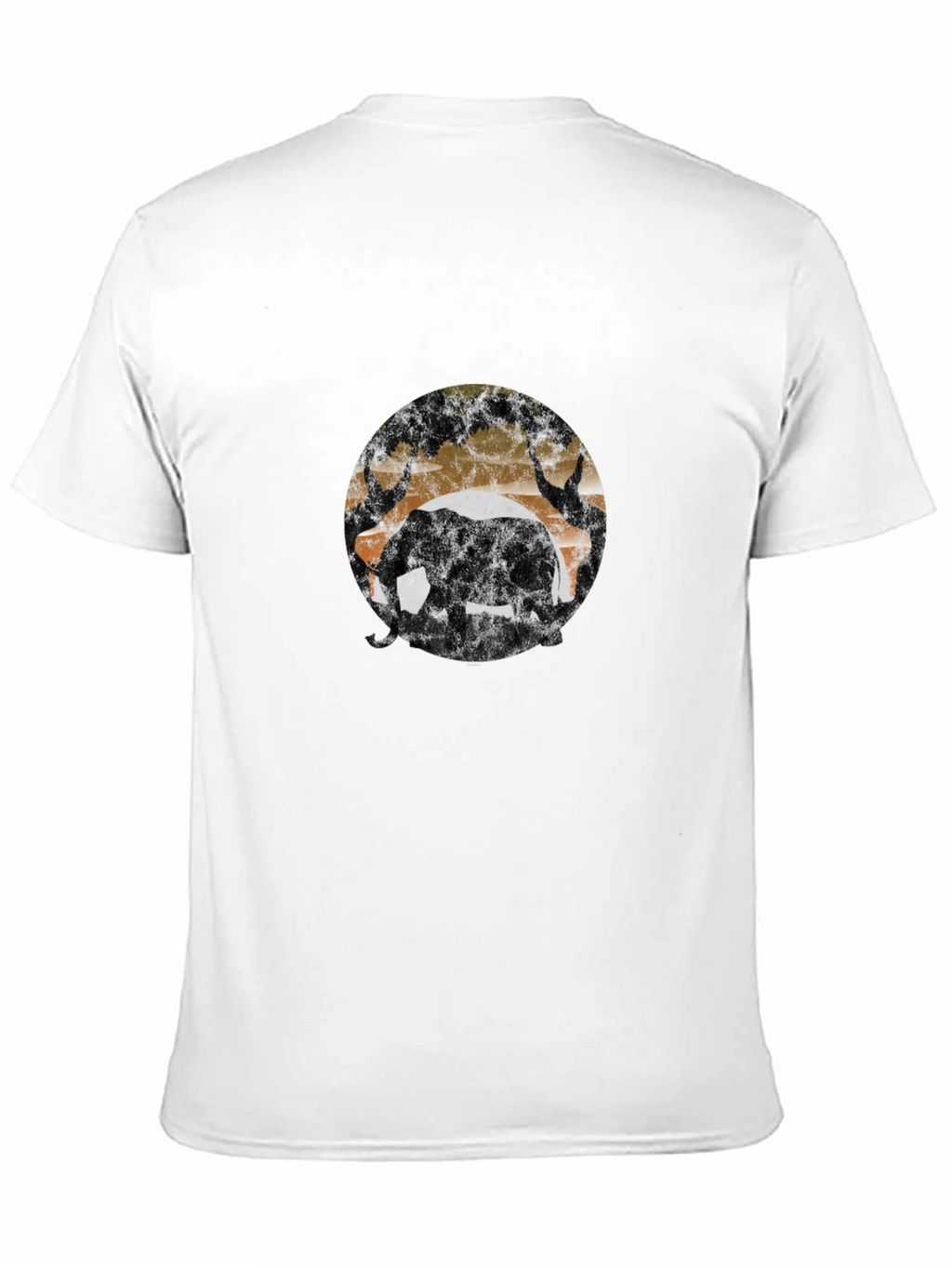 Elephant Silhouette T-Shirt - Wildlife Design