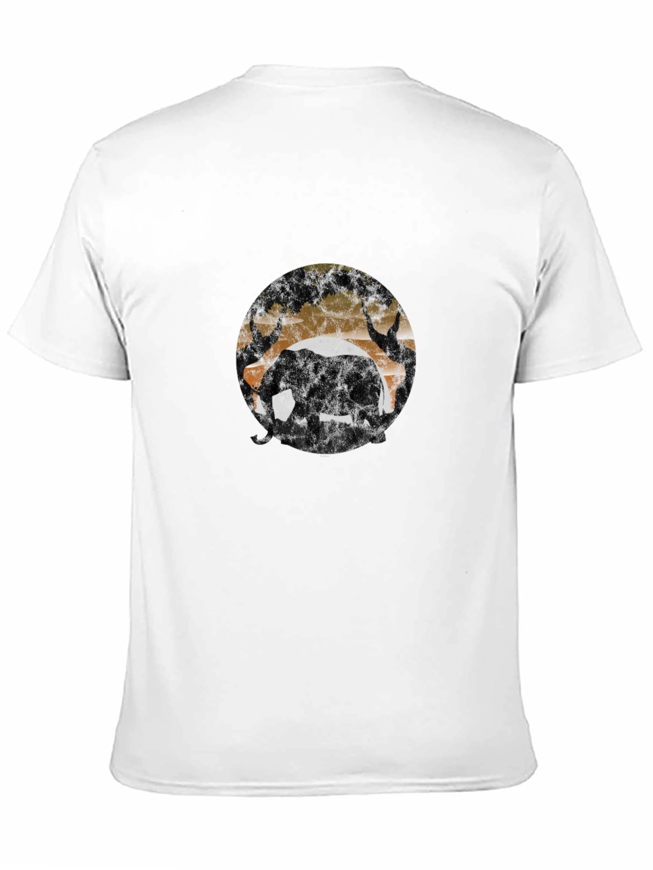 Elephant Silhouette T-Shirt - Wildlife Design