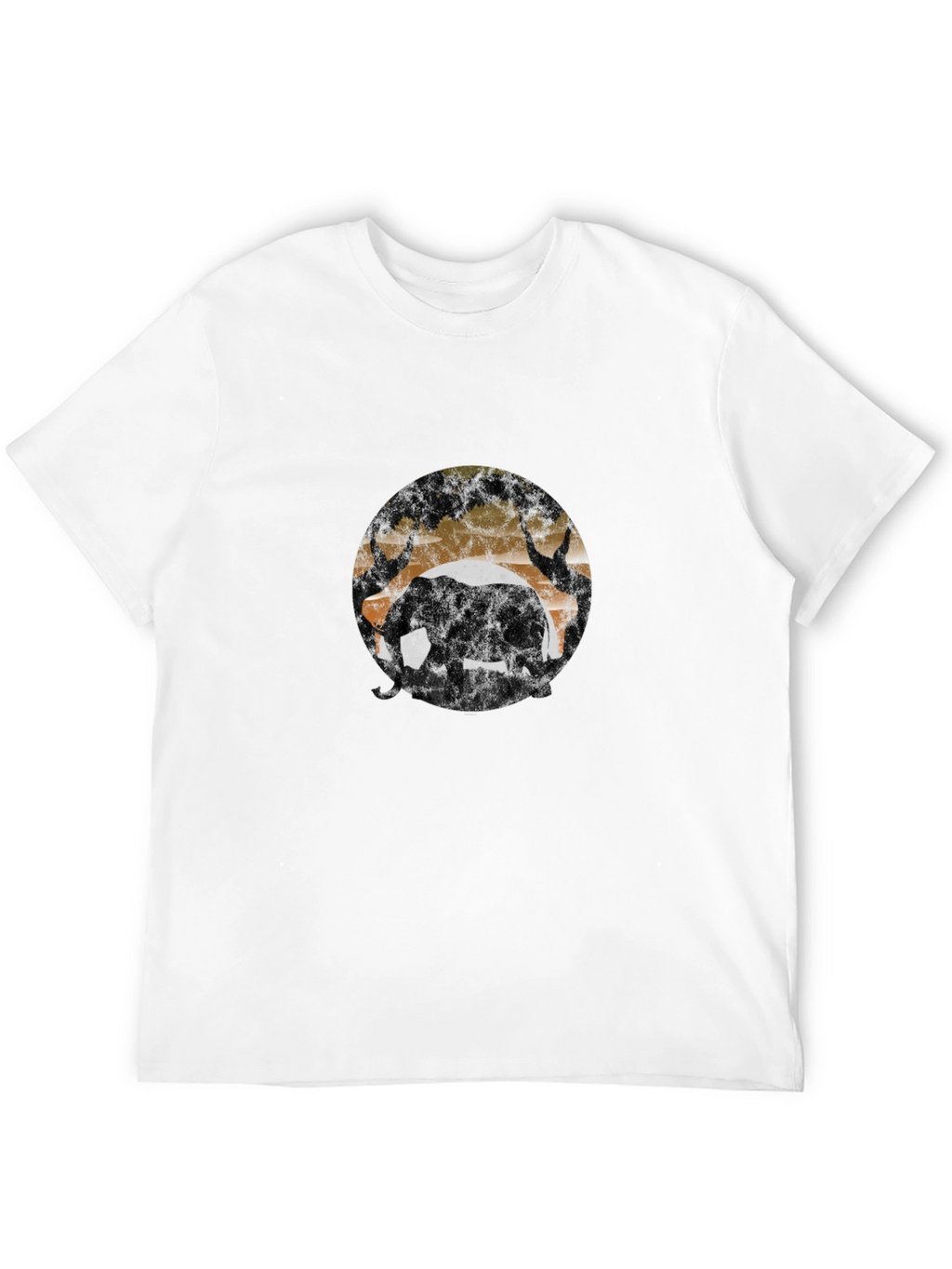 Elephant Silhouette T-Shirt - Wildlife Design